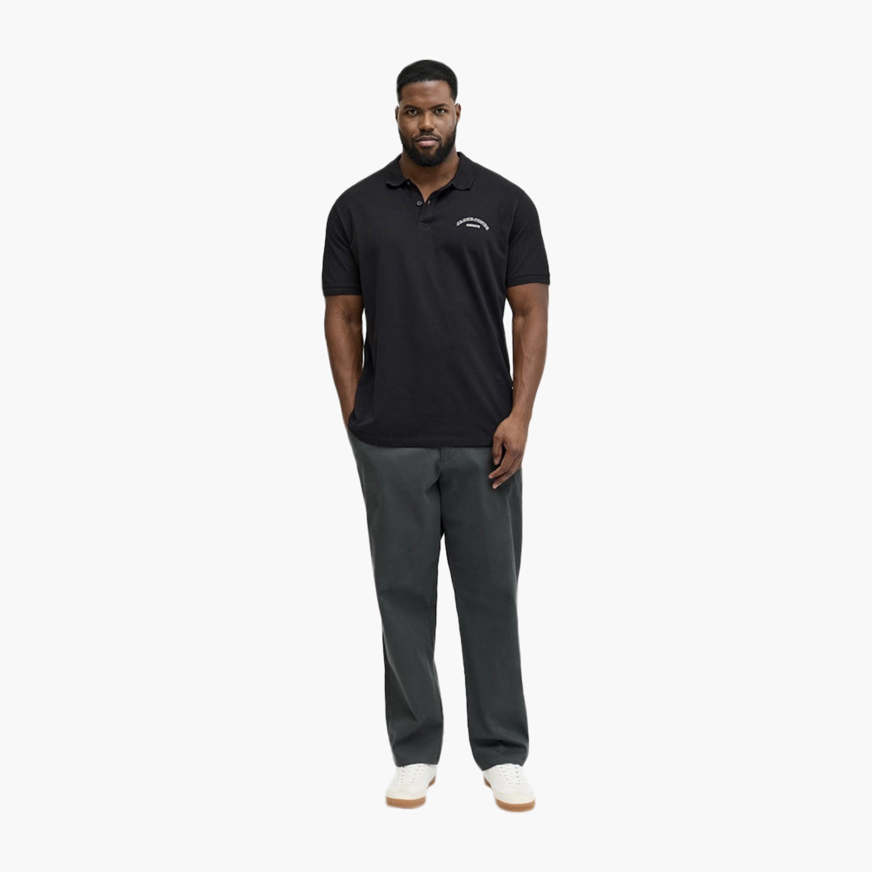 تي شيرت بولو رجالي بلس بأكمام قصيرة وياقة من جاك آند جونز-men-clothing-tshirtsandpolos-polos-image-2
