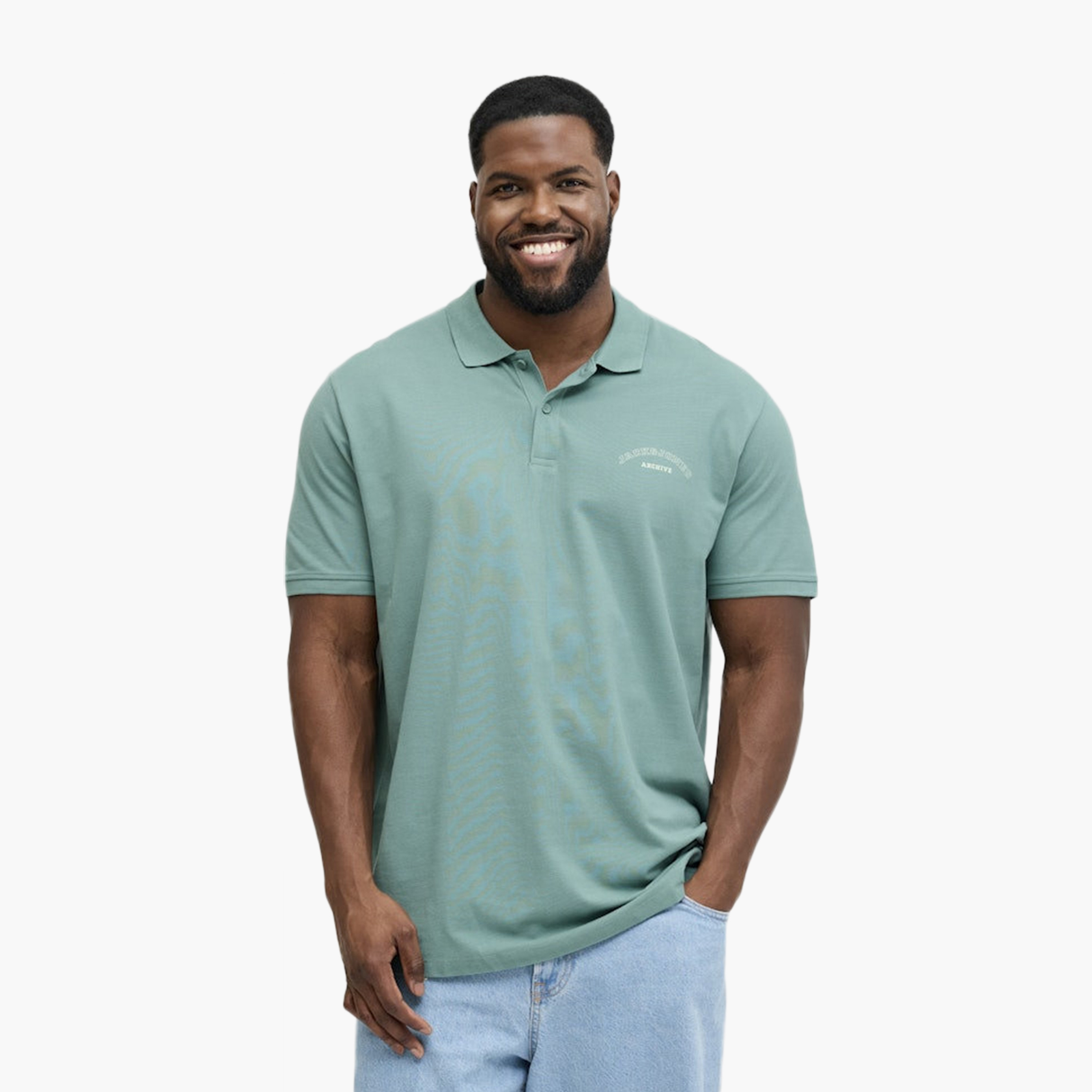 تي شيرت بولو رجالي بلس بأكمام قصيرة وياقة من جاك آند جونز-men-clothing-tshirtsandpolos-polos-image-8