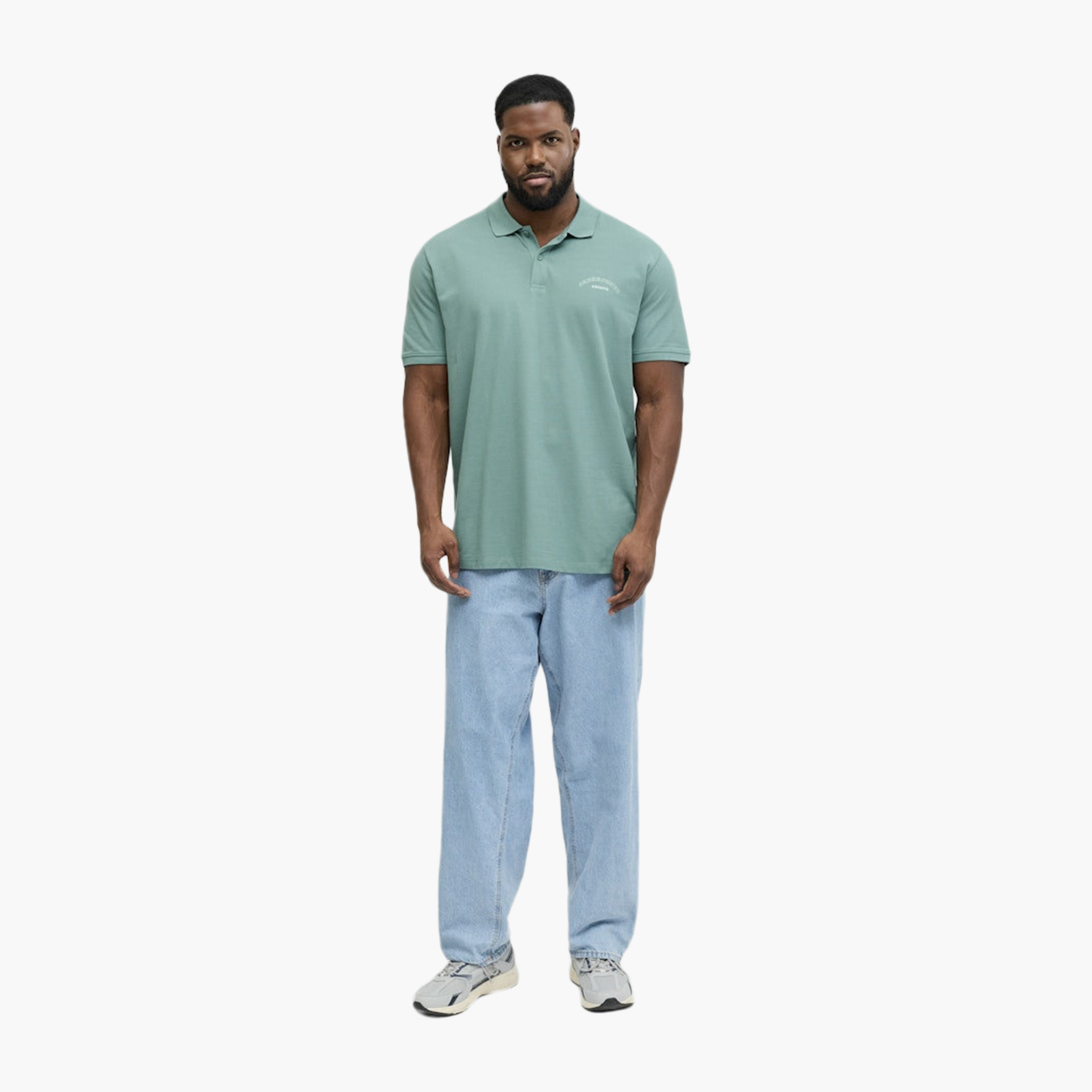 تي شيرت بولو رجالي بلس بأكمام قصيرة وياقة من جاك آند جونز-men-clothing-tshirtsandpolos-polos-image-9