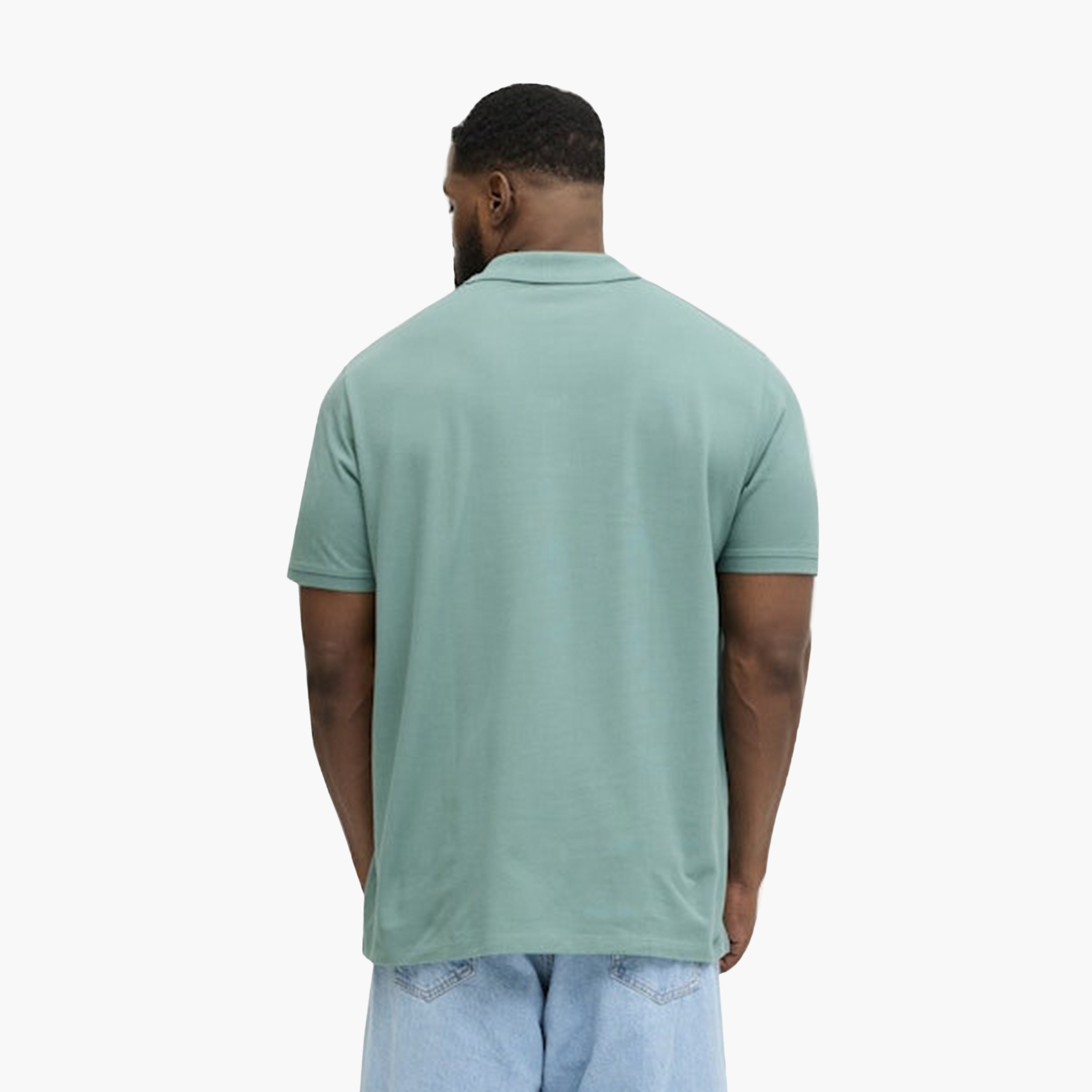 تي شيرت بولو رجالي بلس بأكمام قصيرة وياقة من جاك آند جونز-men-clothing-tshirtsandpolos-polos-image-11