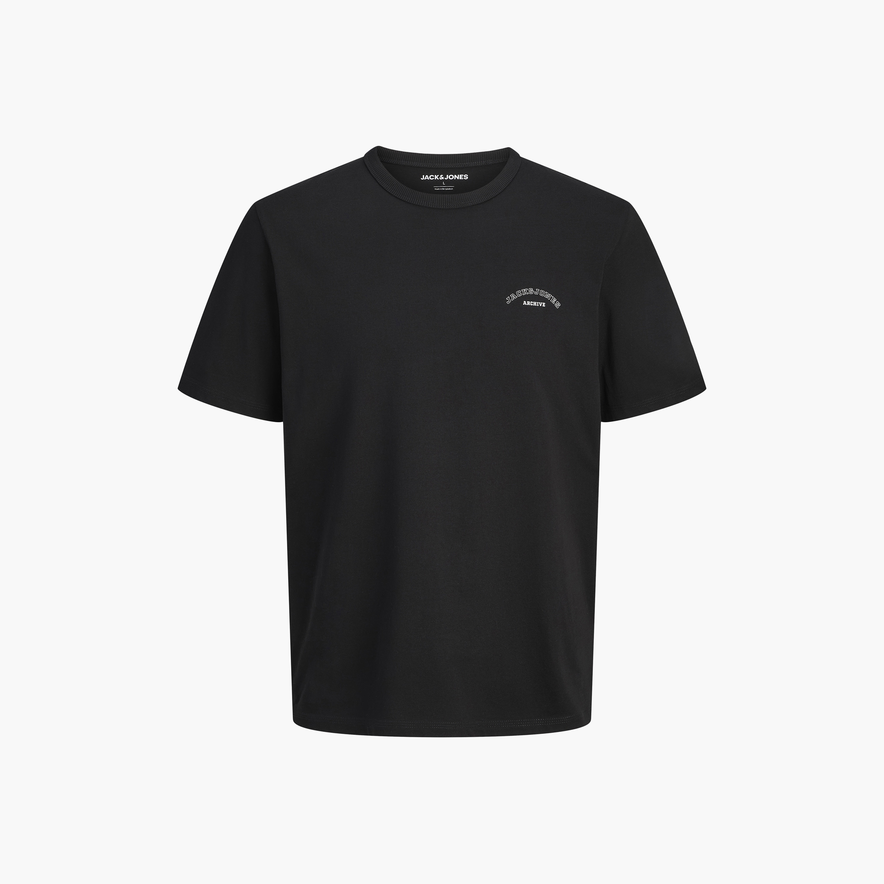 تي شيرت رجالي بلس سادة برقبة دائرية وأكمام قصيرة من جاك آند جونز-men-clothing-tshirtsandpolos-tshirts-image-23
