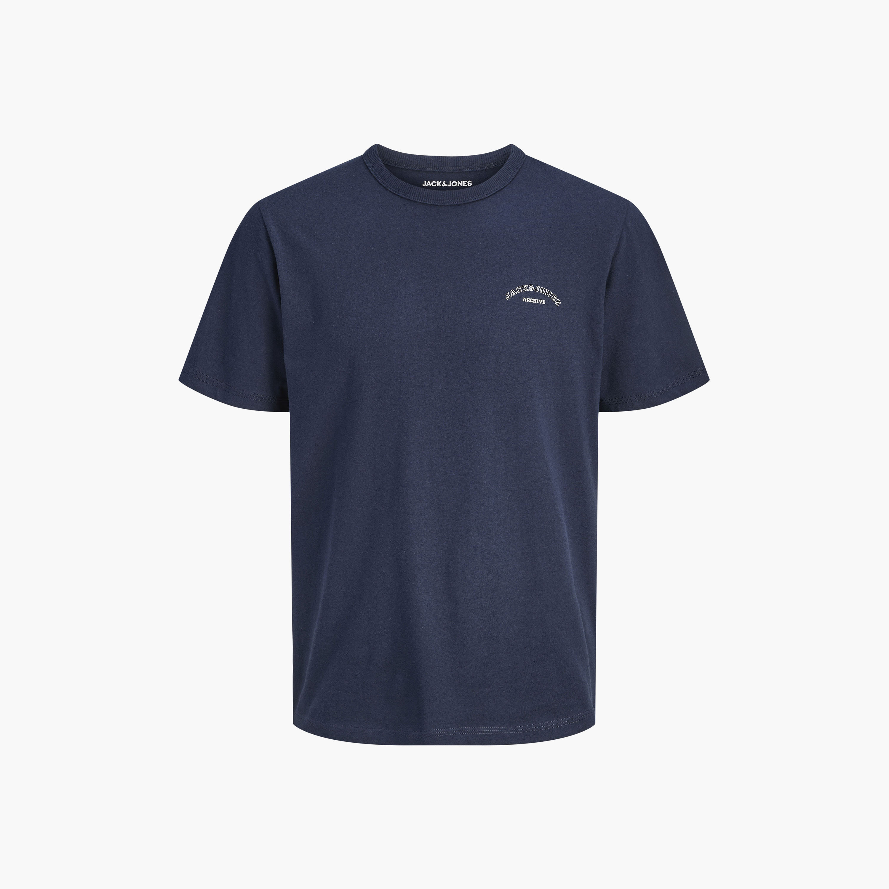 تي شيرت رجالي بلس سادة برقبة دائرية وأكمام قصيرة من جاك آند جونز-men-clothing-tshirtsandpolos-tshirts-image-14