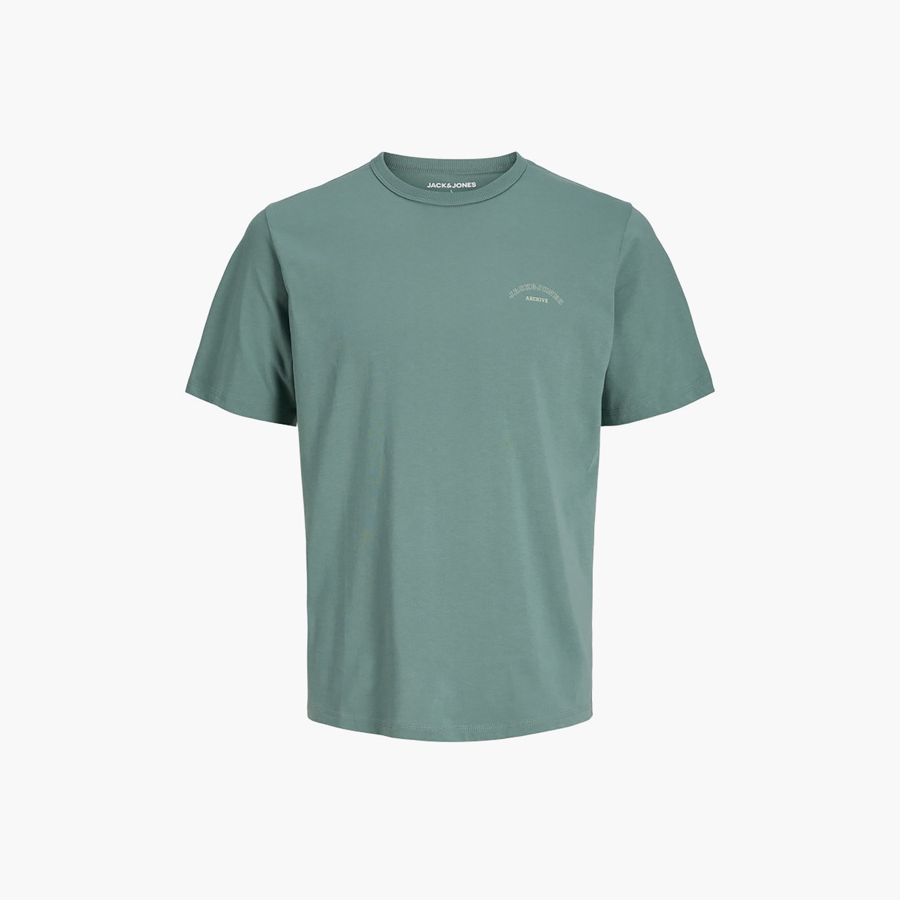تي شيرت رجالي بلس سادة برقبة دائرية وأكمام قصيرة من جاك آند جونز-men-clothing-tshirtsandpolos-tshirts-image-7