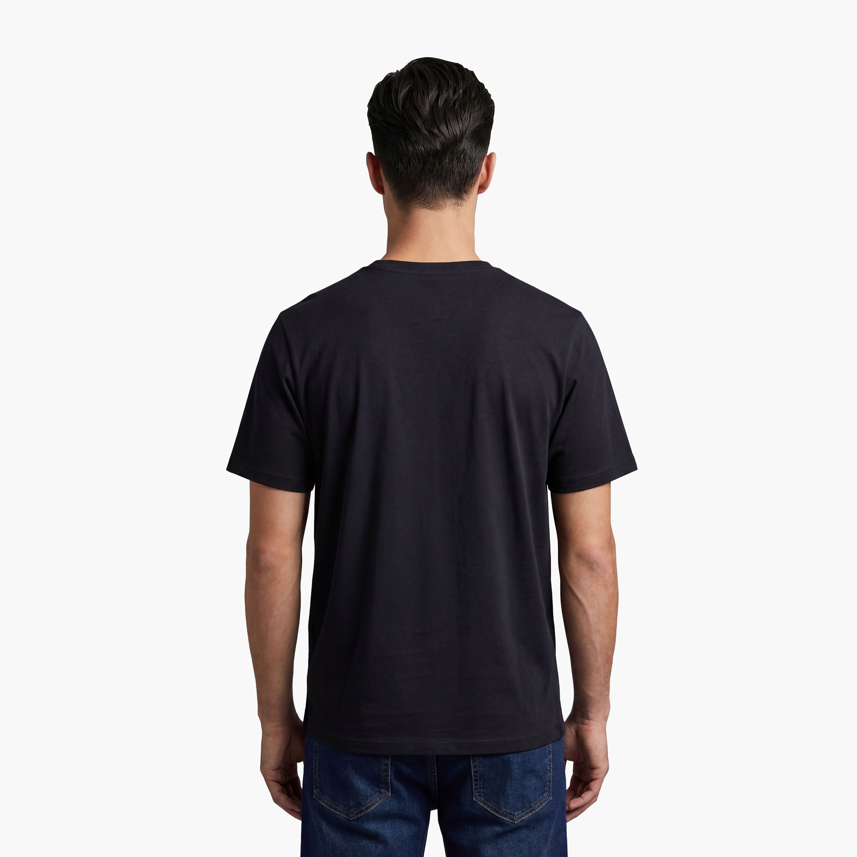 Jack & Jones Logo Printed Crew Neck Short Sleeves Men's T-Shirt-men-clothing-tshirtsandpolos-tshirts-image-4