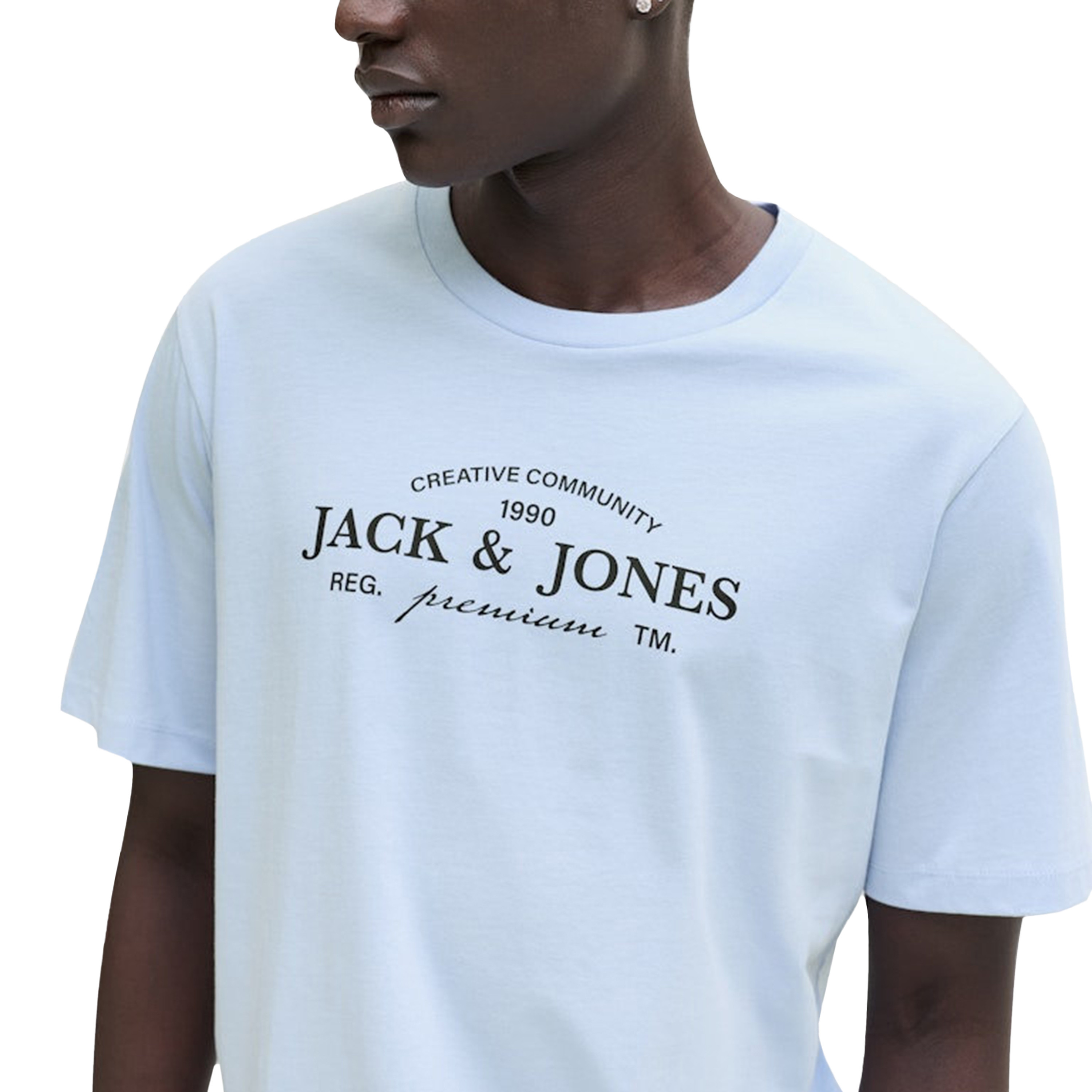 تي شيرت رجالي مطبوع بياقة دائرية وأكمام قصيرة من جاك اند جونز-men-clothing-tshirtsandpolos-tshirts-image-18