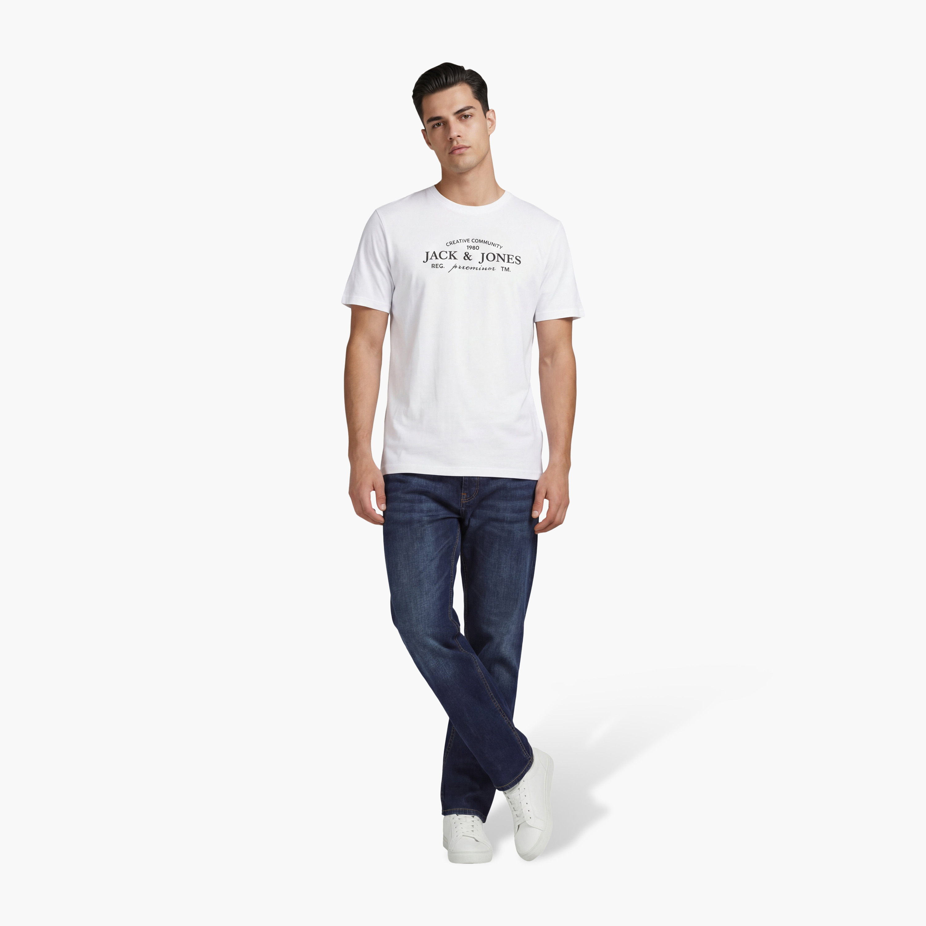 Jack & Jones Printed Crew Neck Short Sleeves Men's T-Shirt-men-clothing-tshirtsandpolos-tshirts-image-2