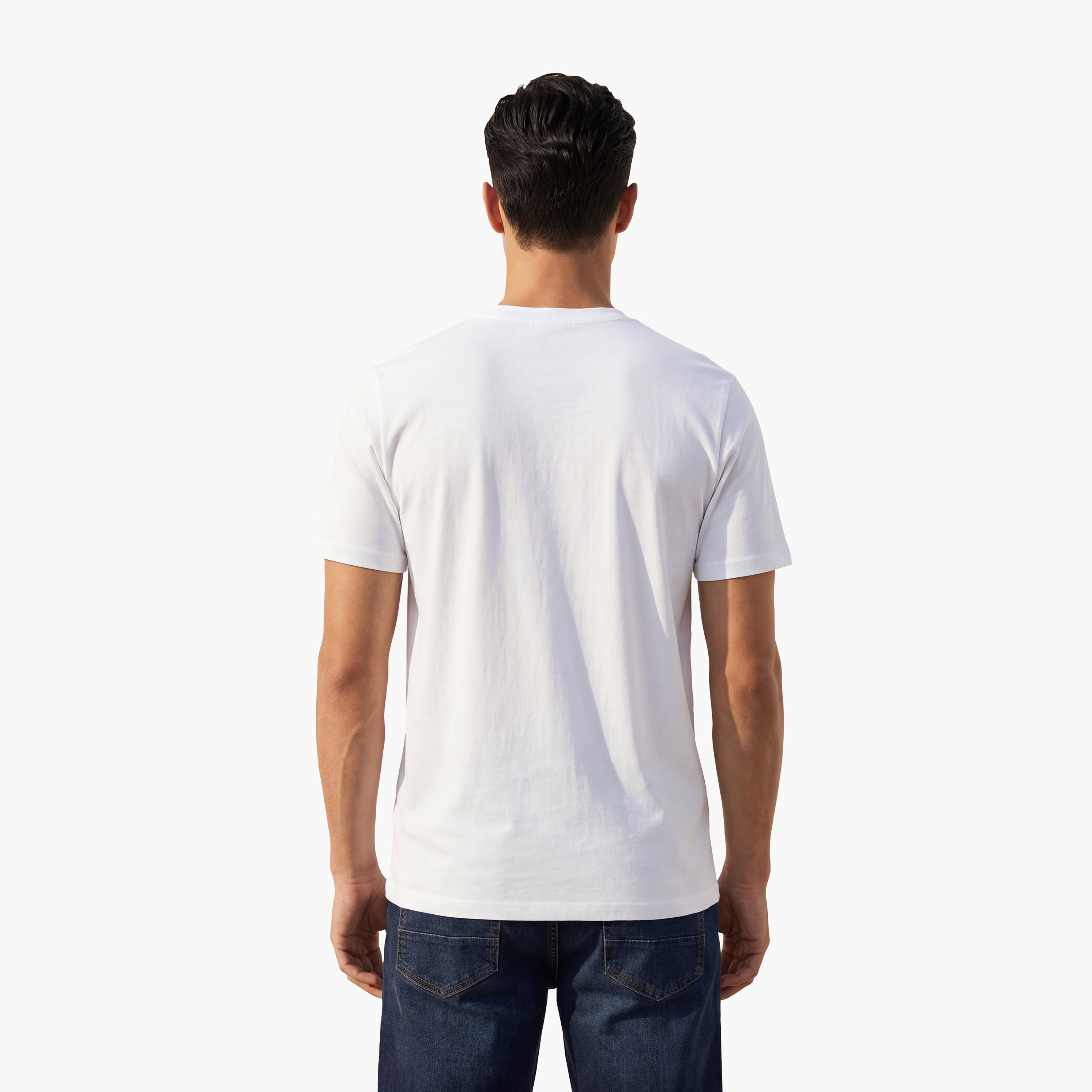 Jack & Jones Printed Crew Neck Short Sleeves Men's T-Shirt-men-clothing-tshirtsandpolos-tshirts-image-4