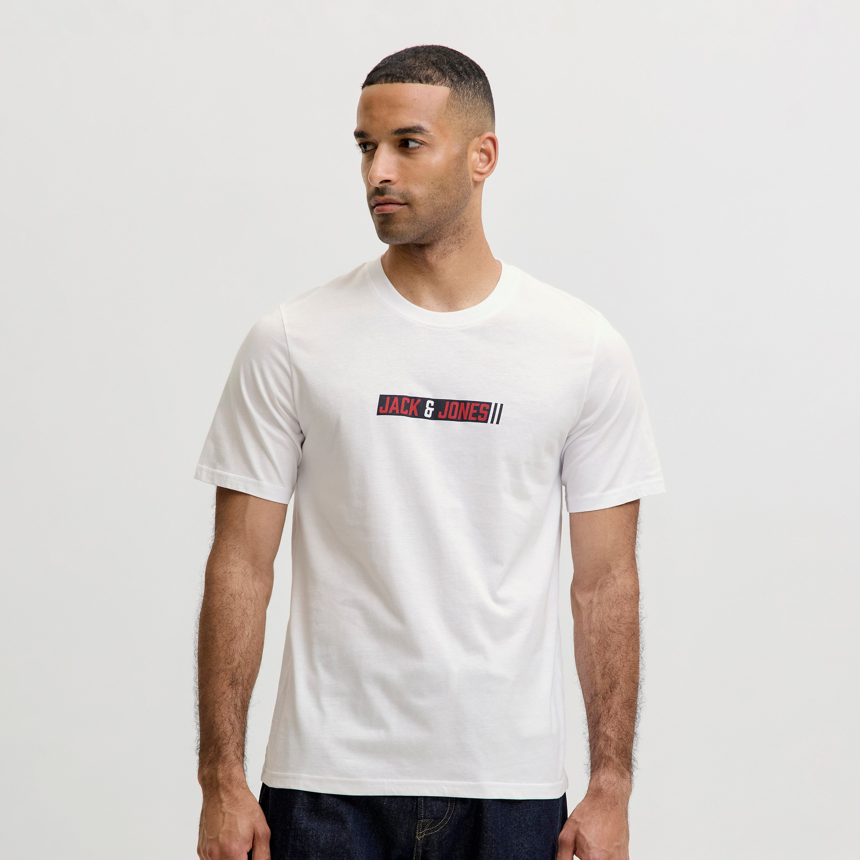 Jack & Jones Logo Printed Crew Neck Short Sleeves Men's T-Shirt-men-clothing-tshirtsandpolos-tshirts-image-1