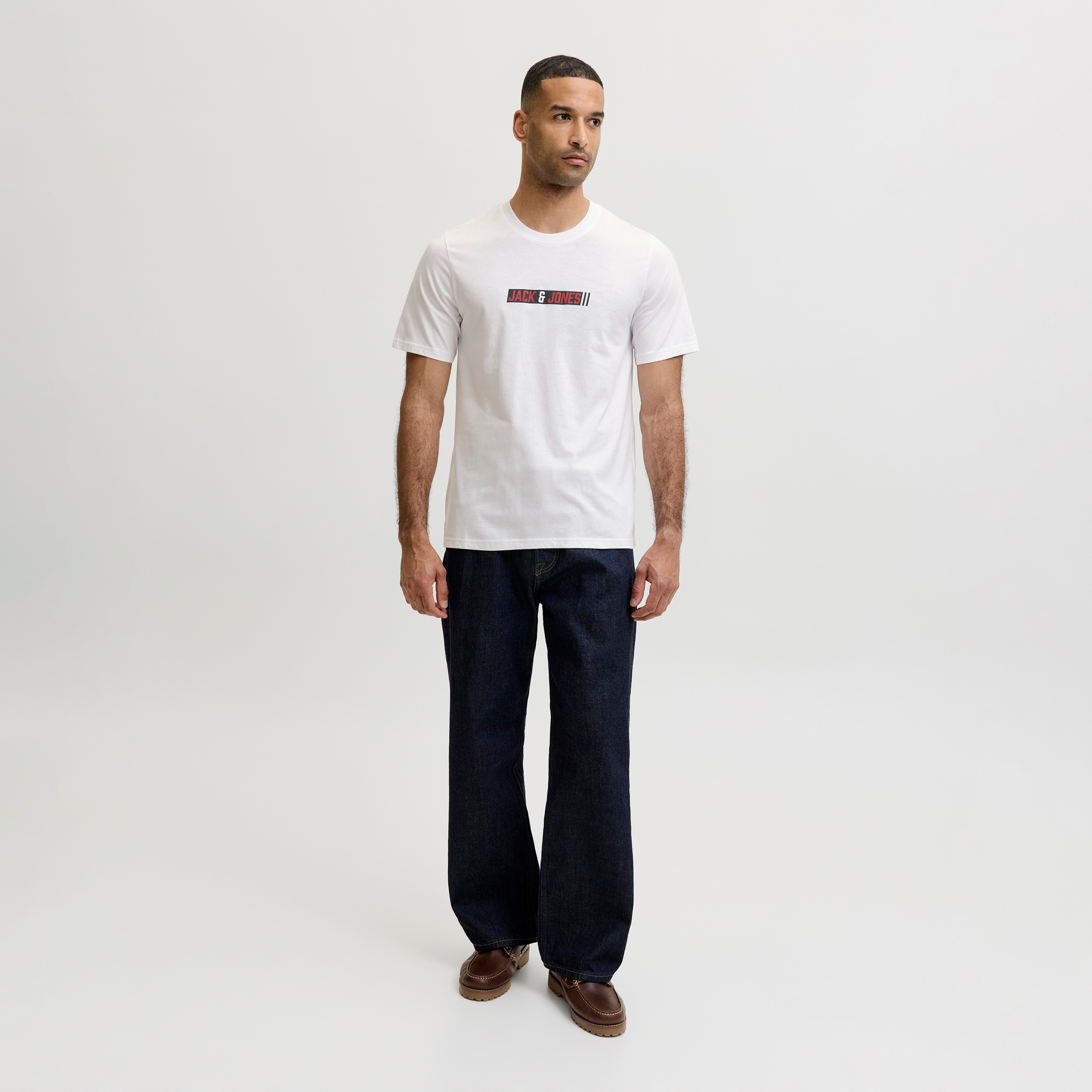 Jack & Jones Logo Printed Crew Neck Short Sleeves Men's T-Shirt-men-clothing-tshirtsandpolos-tshirts-image-2