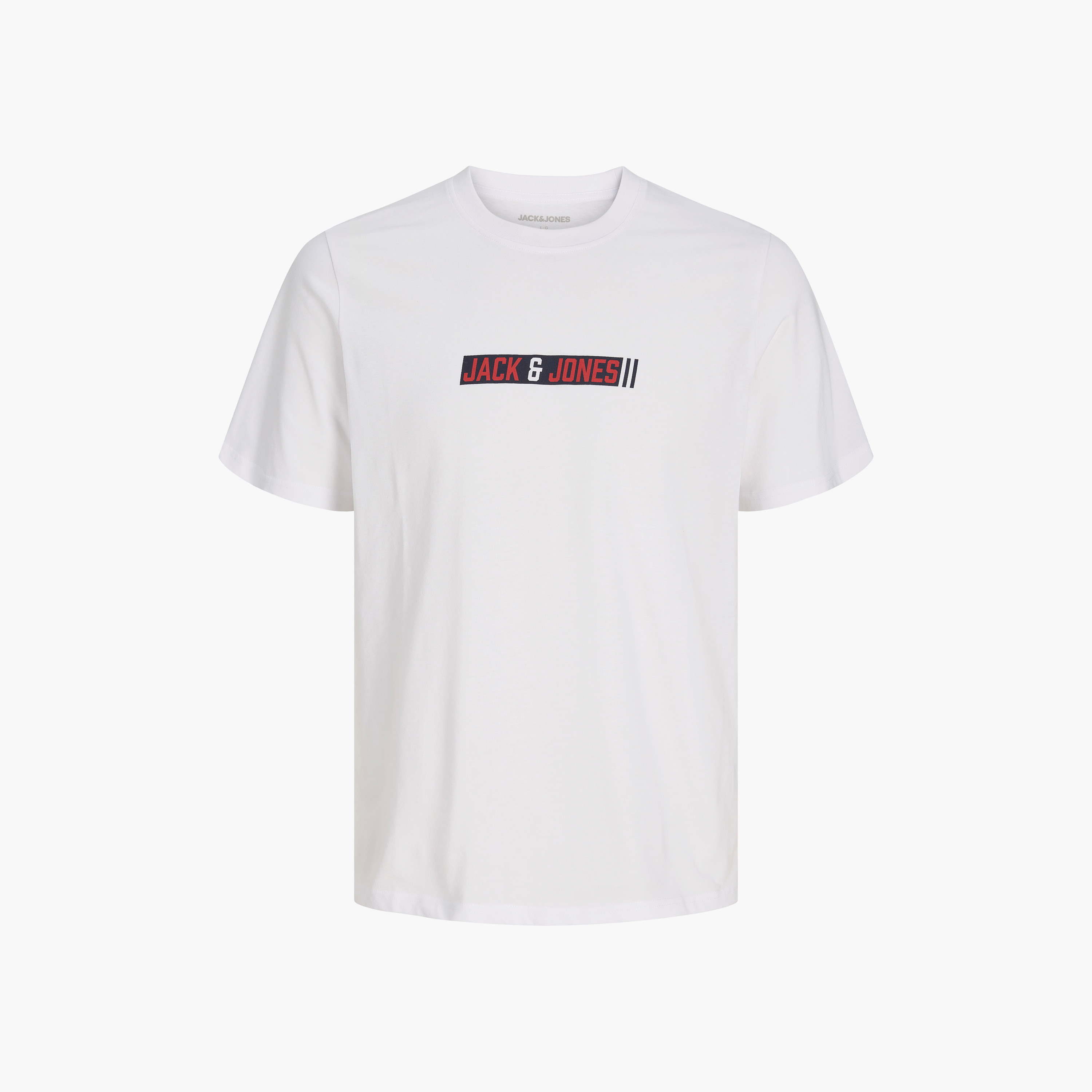 تيشيرت رجالي برقبة مستديرة وأكمام قصيرة بشعار مطبوع من جاك آند جونز-men-clothing-tshirtsandpolos-tshirts-image-23