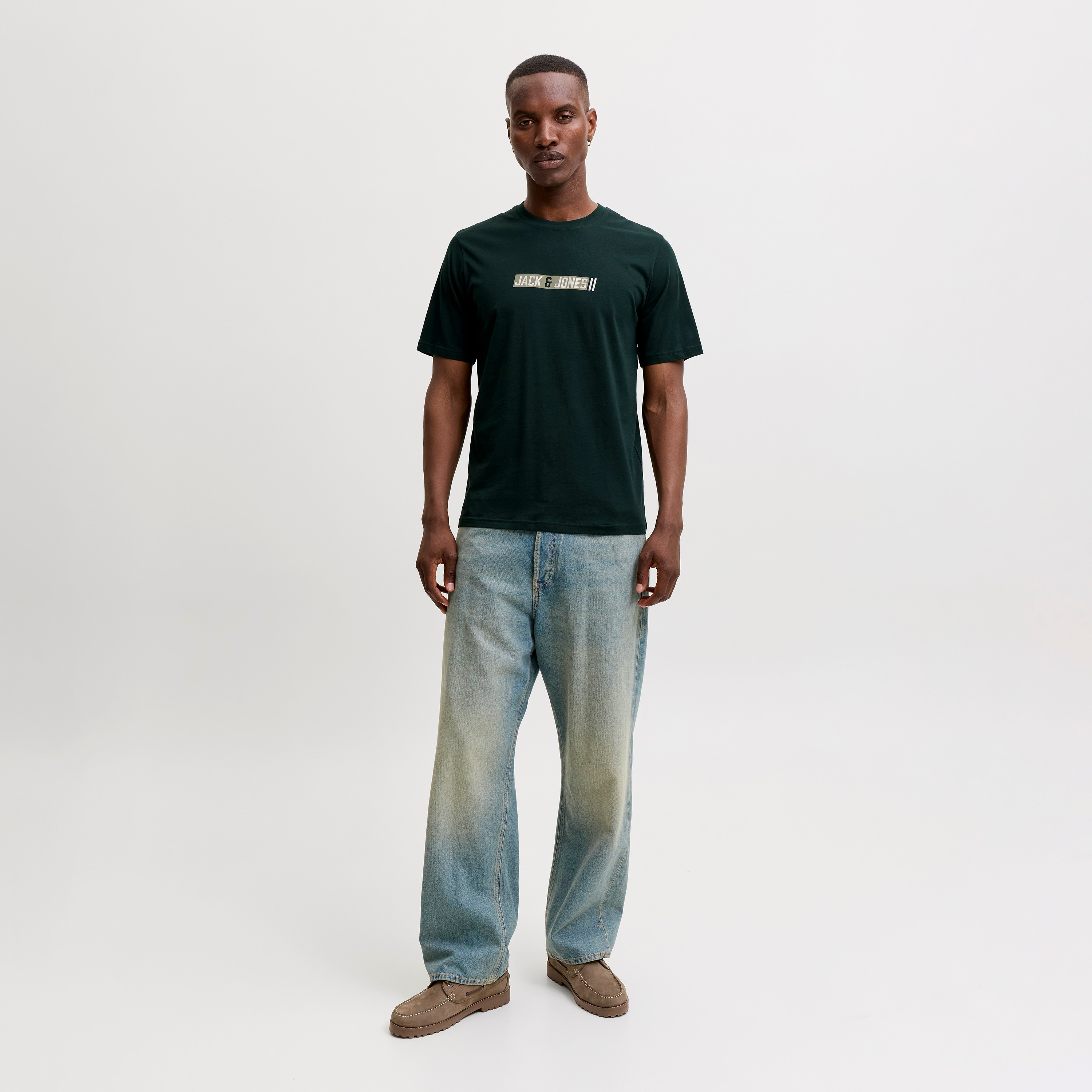 Jack & Jones Logo Printed Crew Neck Short Sleeves Men's T-Shirt-men-clothing-tshirtsandpolos-tshirts-image-2