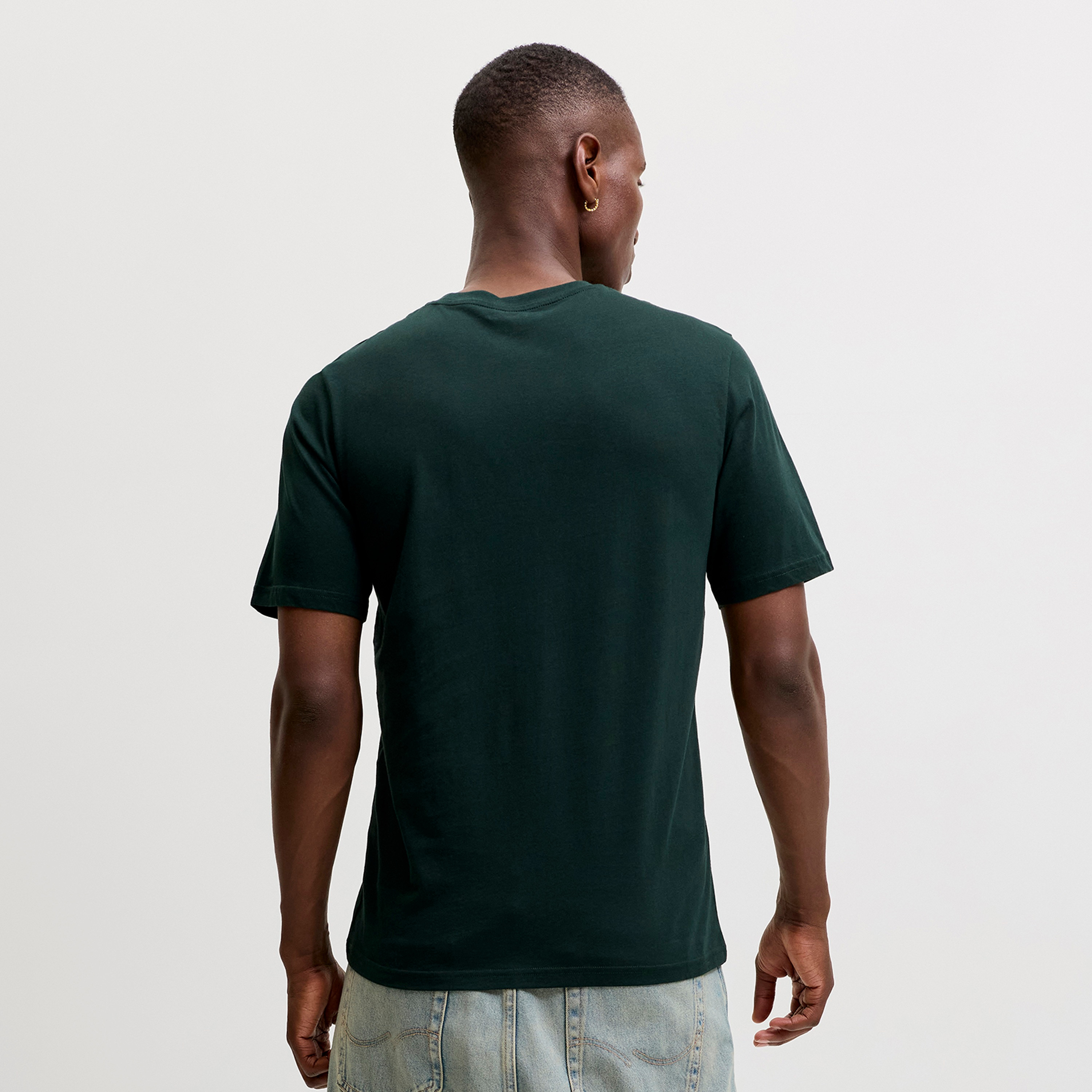 Jack & Jones Logo Printed Crew Neck Short Sleeves Men's T-Shirt-men-clothing-tshirtsandpolos-tshirts-image-4