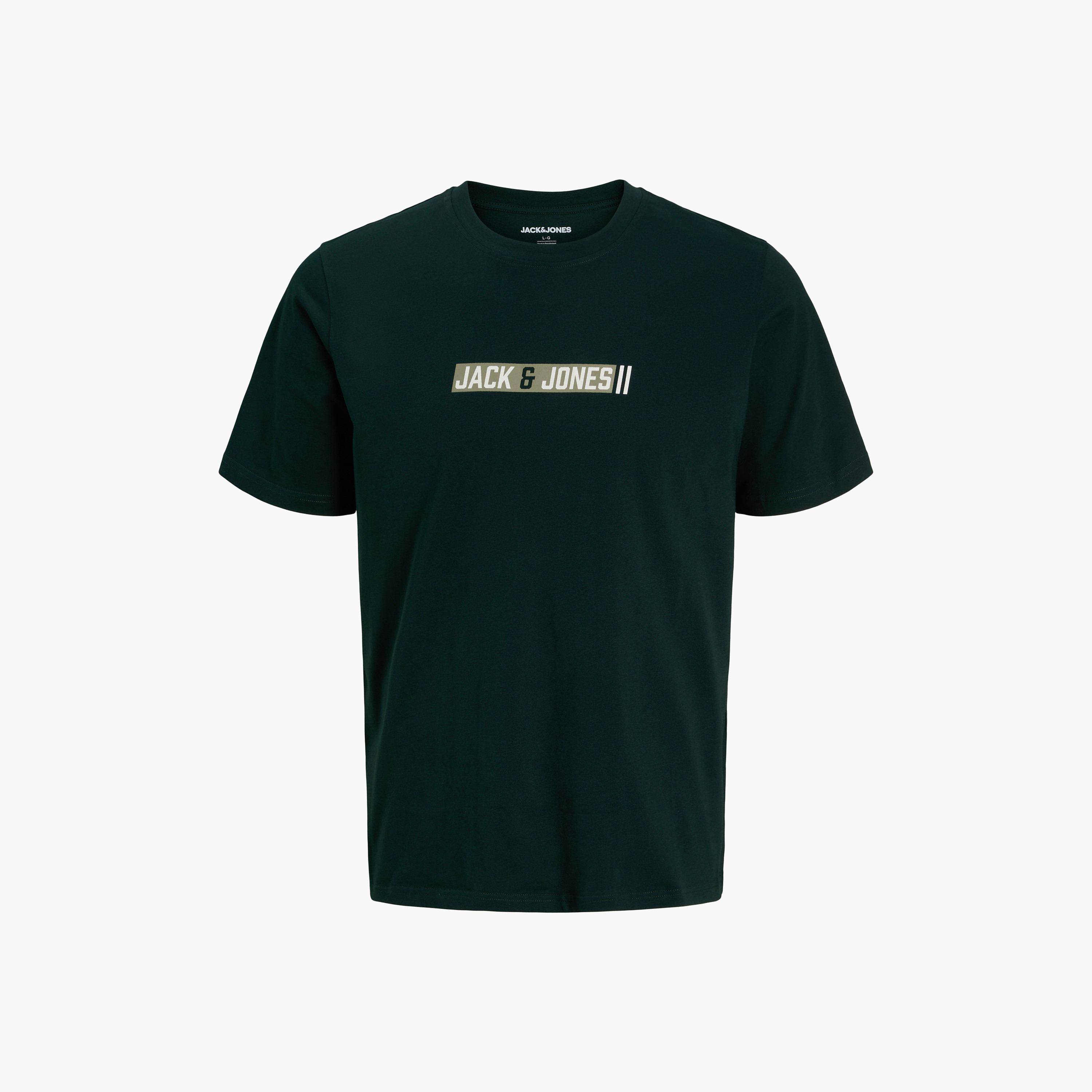 تيشيرت رجالي برقبة مستديرة وأكمام قصيرة بشعار مطبوع من جاك آند جونز-men-clothing-tshirtsandpolos-tshirts-image-7