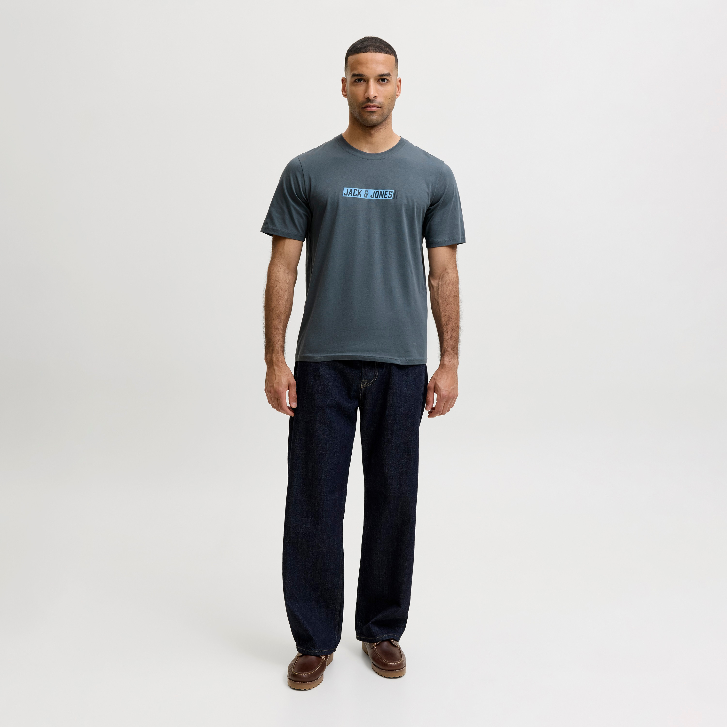 Jack & Jones Logo Printed Crew Neck Short Sleeves Men's T-Shirt-men-clothing-tshirtsandpolos-tshirts-image-2