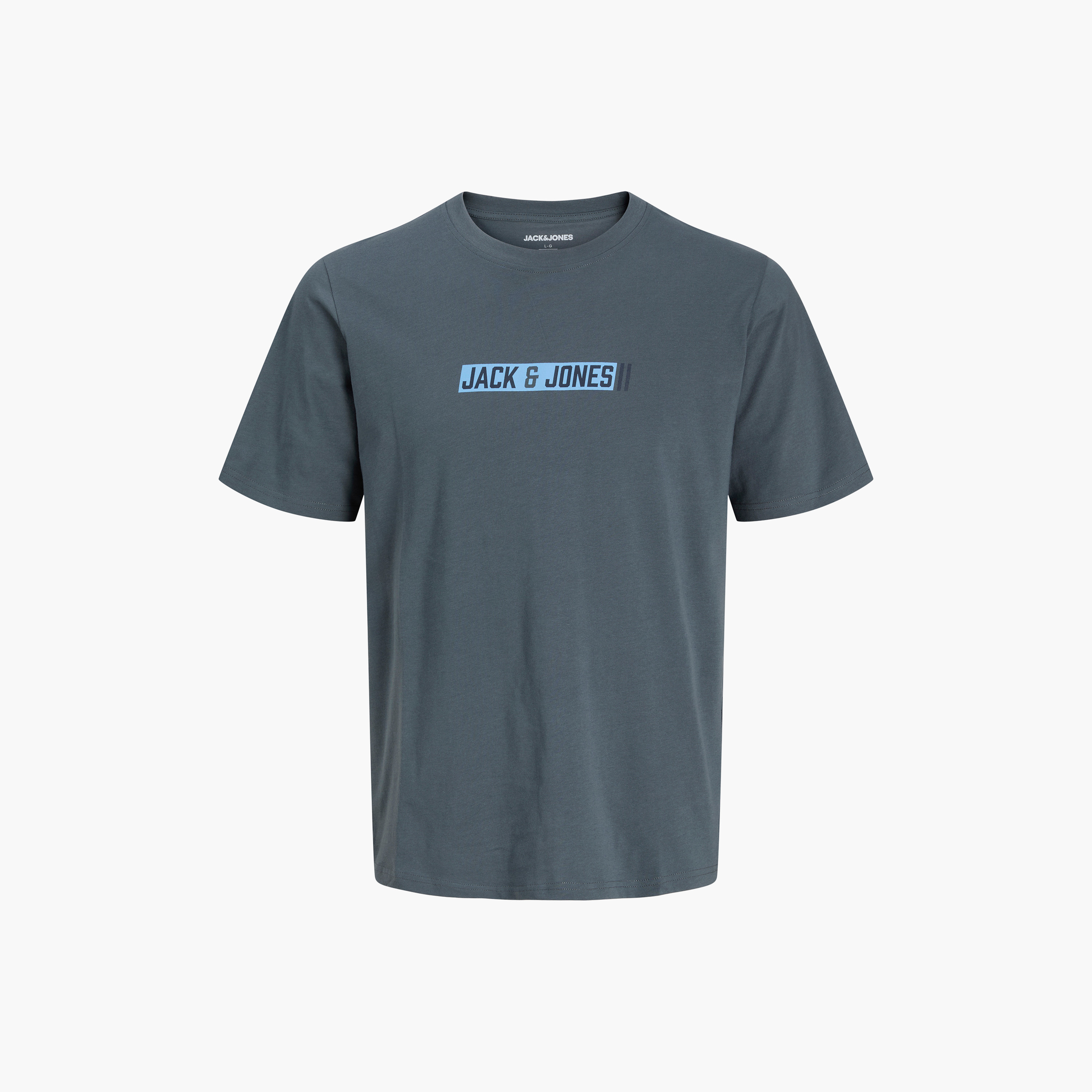 تيشيرت رجالي برقبة مستديرة وأكمام قصيرة بشعار مطبوع من جاك آند جونز-men-clothing-tshirtsandpolos-tshirts-image-15