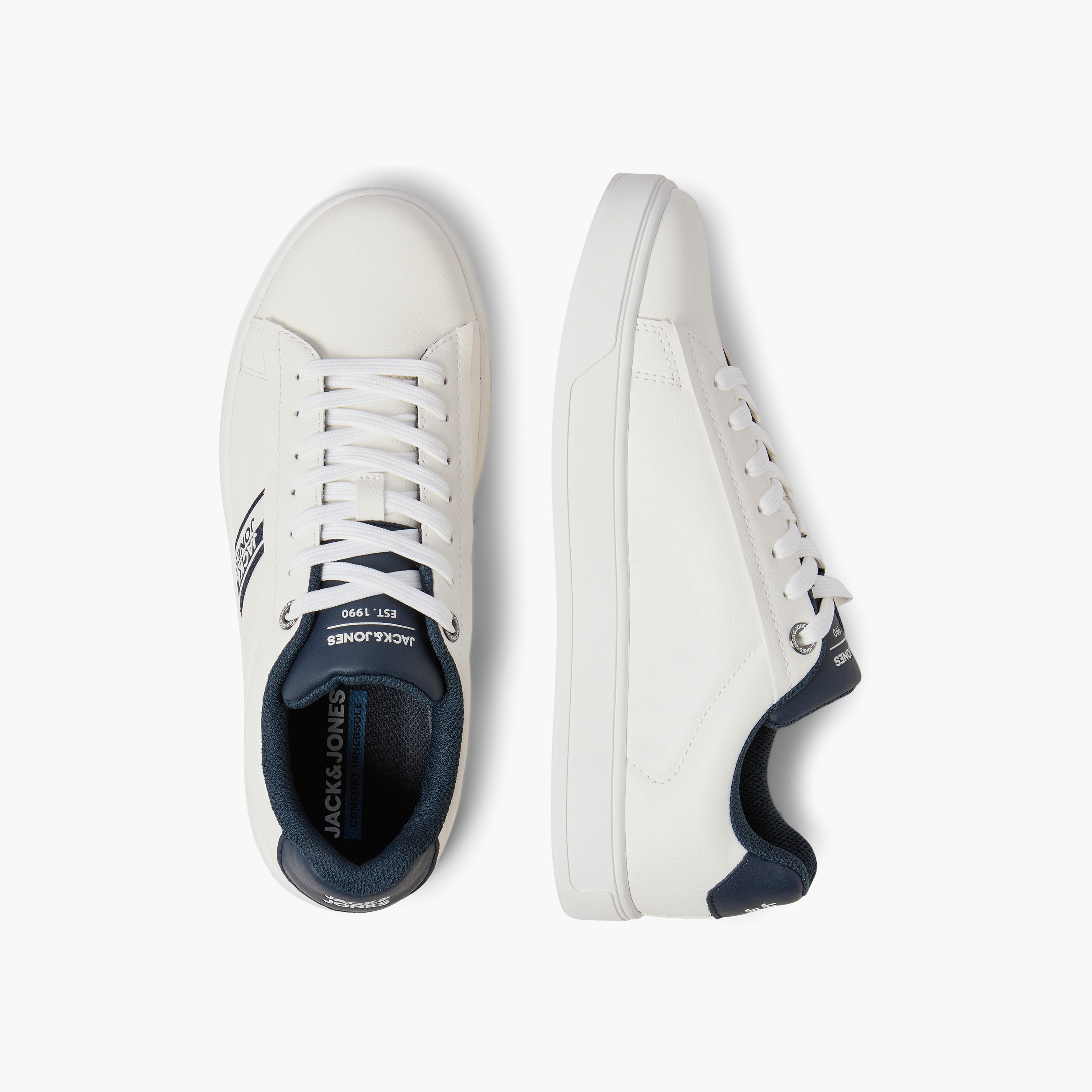 Jack & Jones Men's Lace-Up JFWREX Low Ankle Sneakers | 12298614-men-shoes-sneakers-image-3