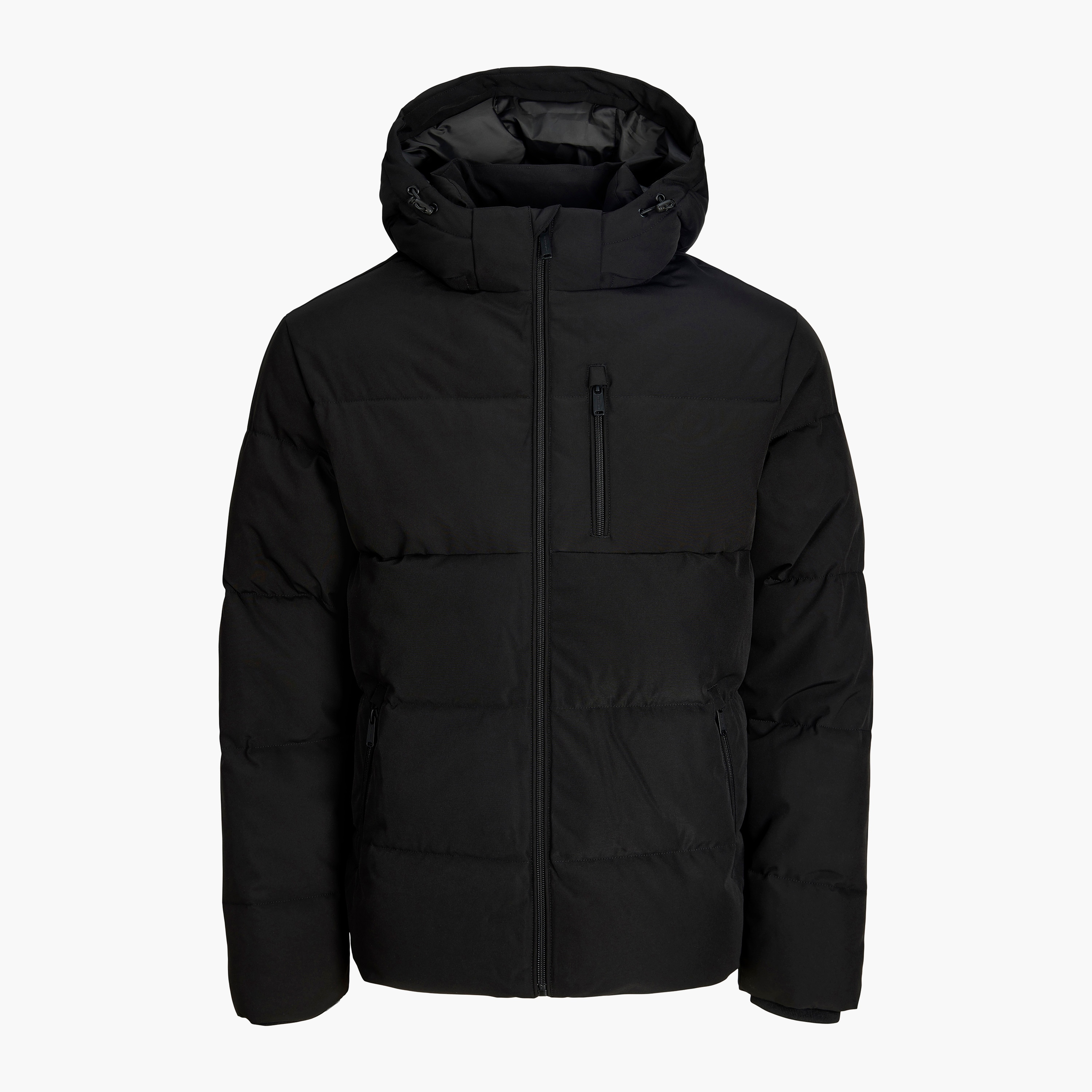 جاكيت بافر رجالي سادة برقبة هودي وأكمام طويلة من جاك آند جونز-men-clothing-jacketsandblazers-jackets-image-5