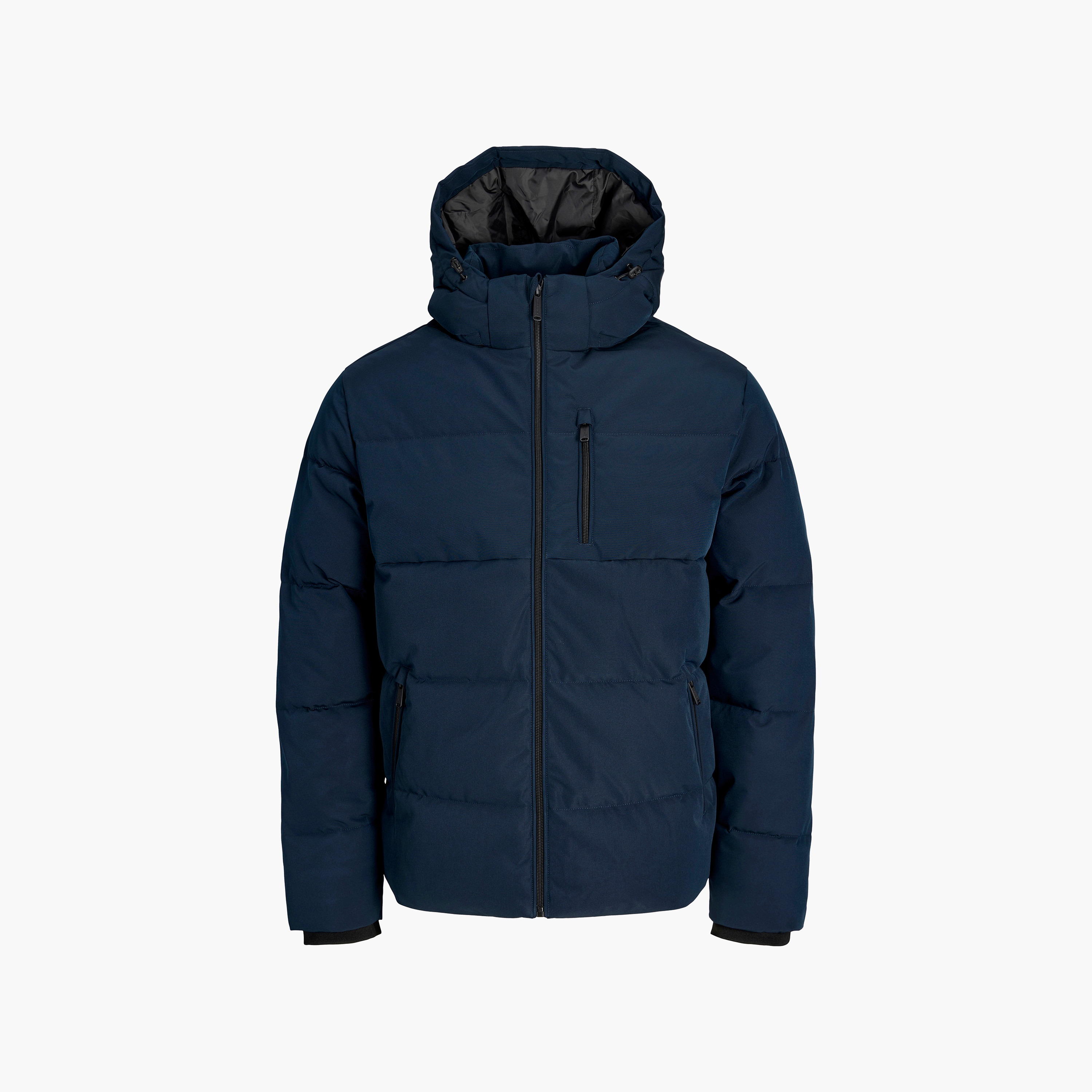 جاكيت بافر رجالي سادة برقبة هودي وأكمام طويلة من جاك آند جونز-men-clothing-jacketsandblazers-jackets-image-10