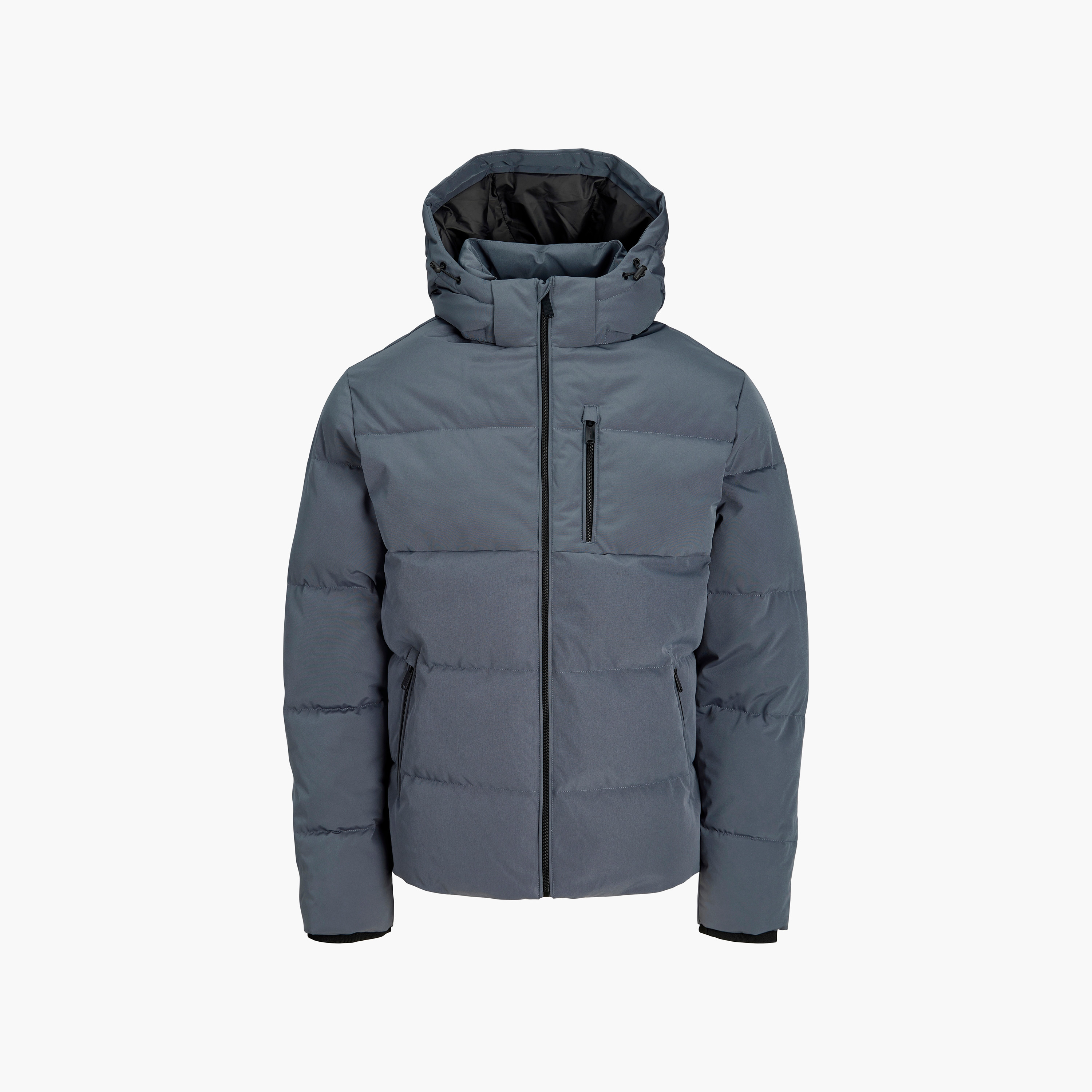 جاكيت بافر رجالي سادة برقبة هودي وأكمام طويلة من جاك آند جونز-men-clothing-jacketsandblazers-jackets-image-5