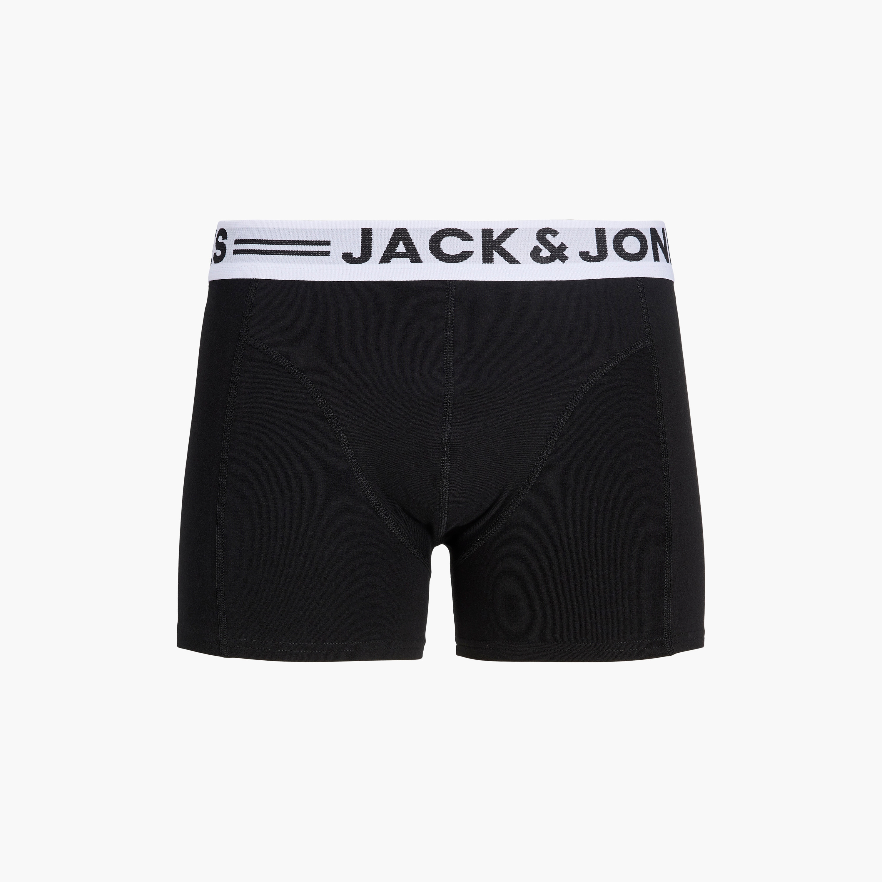 Jack & Jones Pack of 7 Brand Print Waistband Men's Trunks-men-clothing-innerwear-underwear-image-2