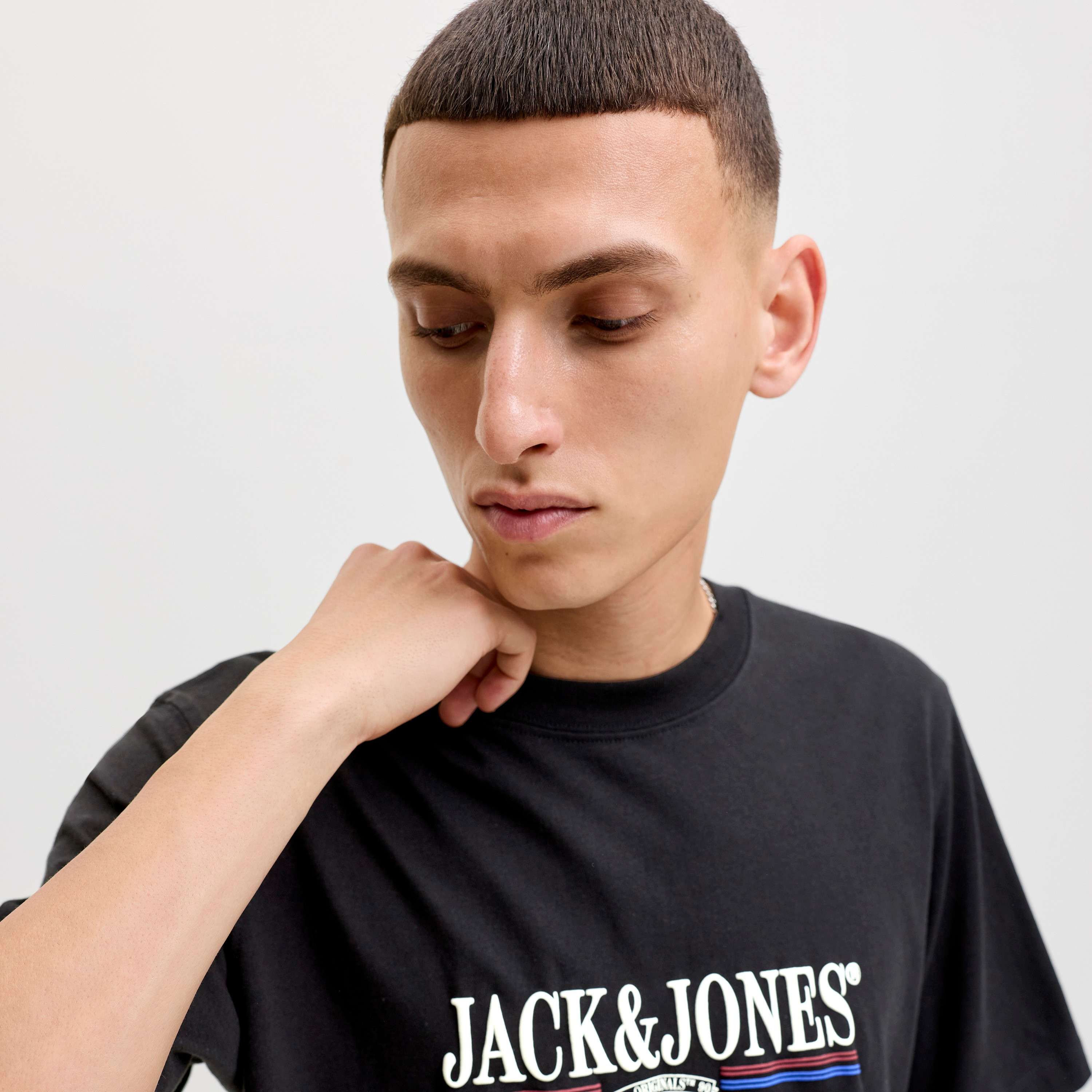 Jack & Jones Printed Crew Neck Short Sleeves Men's T-Shirt-men-clothing-tshirtsandpolos-tshirts-image-3