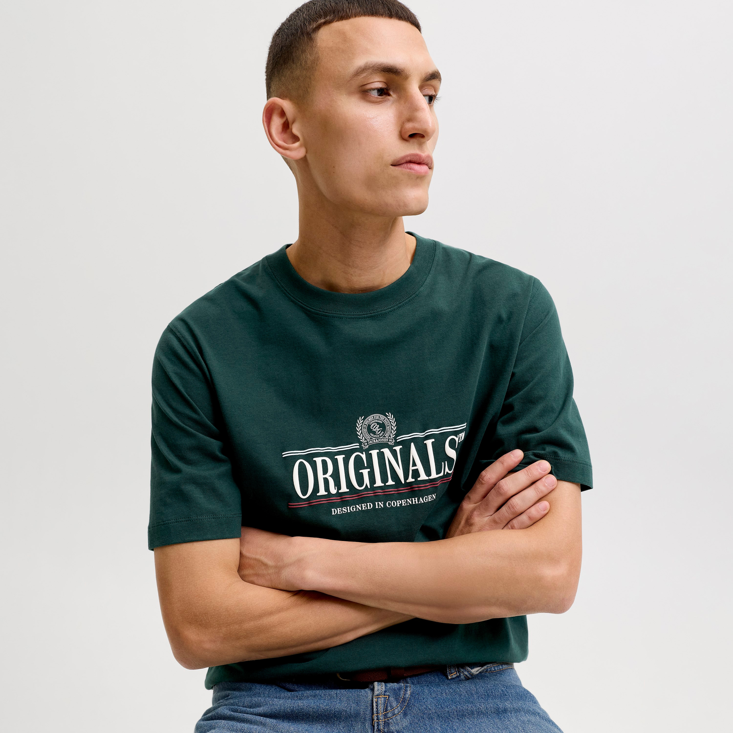 Jack & Jones Printed Crew Neck Short Sleeves Men's T-Shirt-men-clothing-tshirtsandpolos-tshirts-image-3