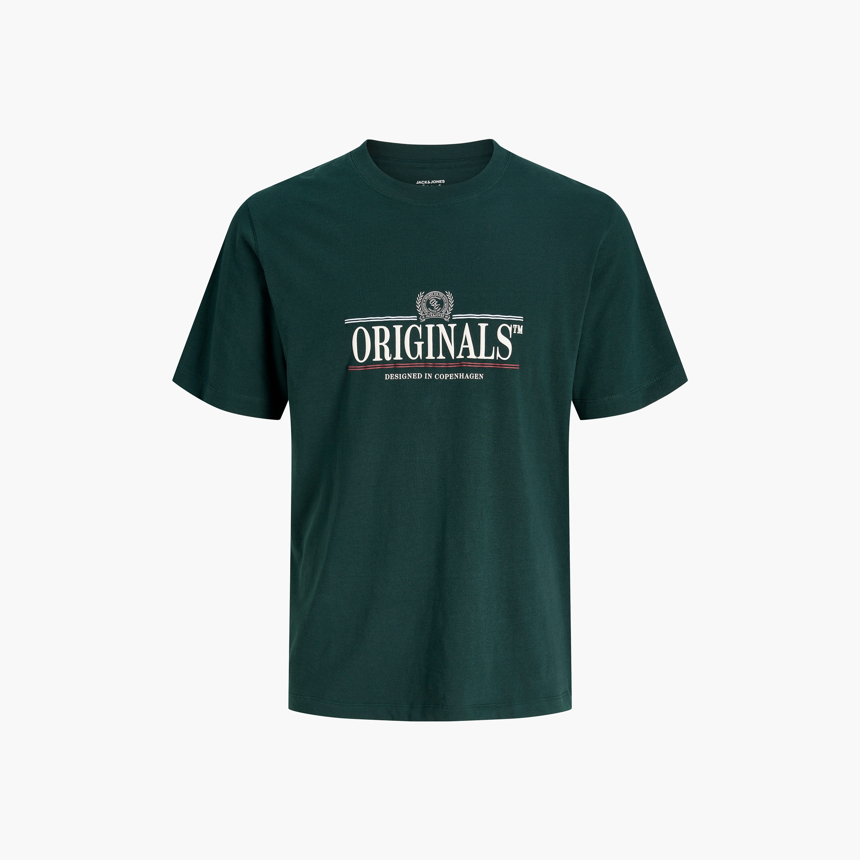 تيشيرت مطبوع برقبة مستديرة وأكمام قصيرة رجالي من جاك آند جونز-men-clothing-tshirtsandpolos-tshirts-image-15