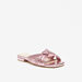 Celeste Womens' Slip-On Slide Sandals with Knot Detail-Women%27s Flat Sandals-thumbnailMobile-0