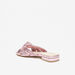 Celeste Womens' Slip-On Slide Sandals with Knot Detail-Women%27s Flat Sandals-thumbnailMobile-1