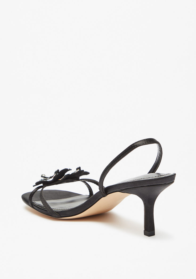 Celeste Women's Embellished Slingback Sandals with Kitten Heels-Women%27s Heel Sandals-image-2