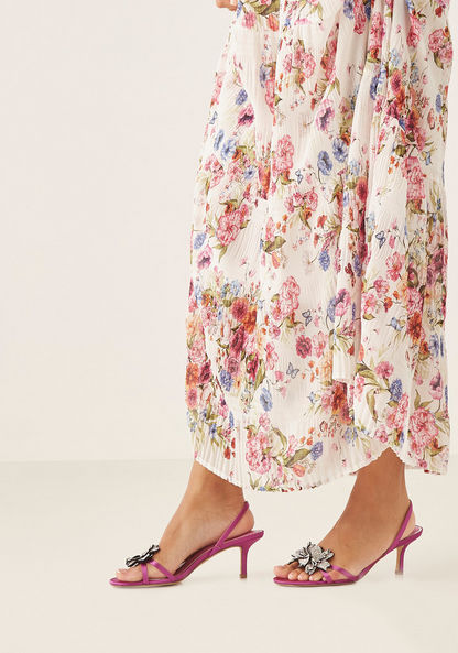 Celeste Women's Embellished Slingback Sandals with Kitten Heels-Women%27s Heel Sandals-image-0