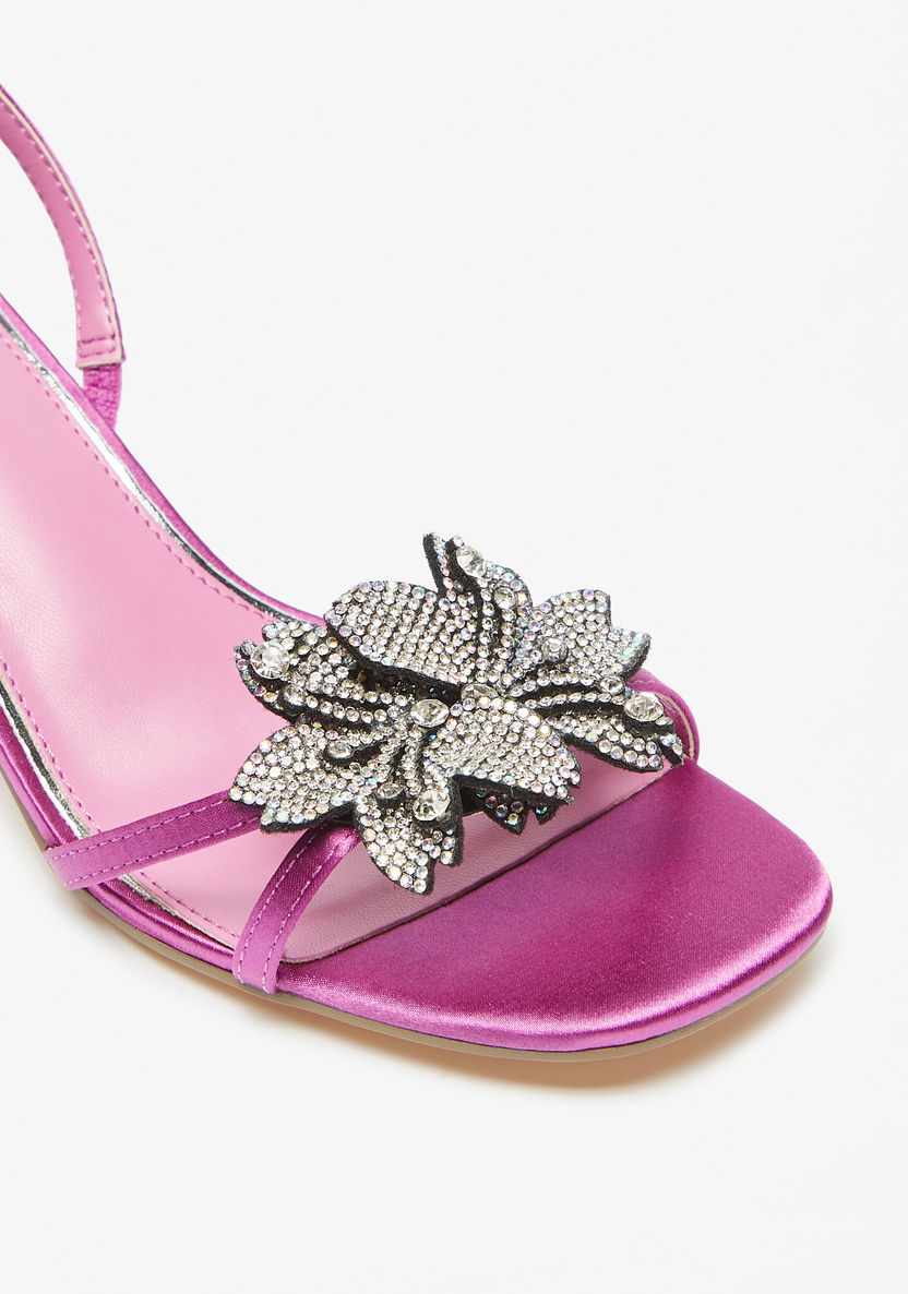 Celeste Women's Embellished Slingback Sandals with Kitten Heels-Women%27s Heel Sandals-image-6