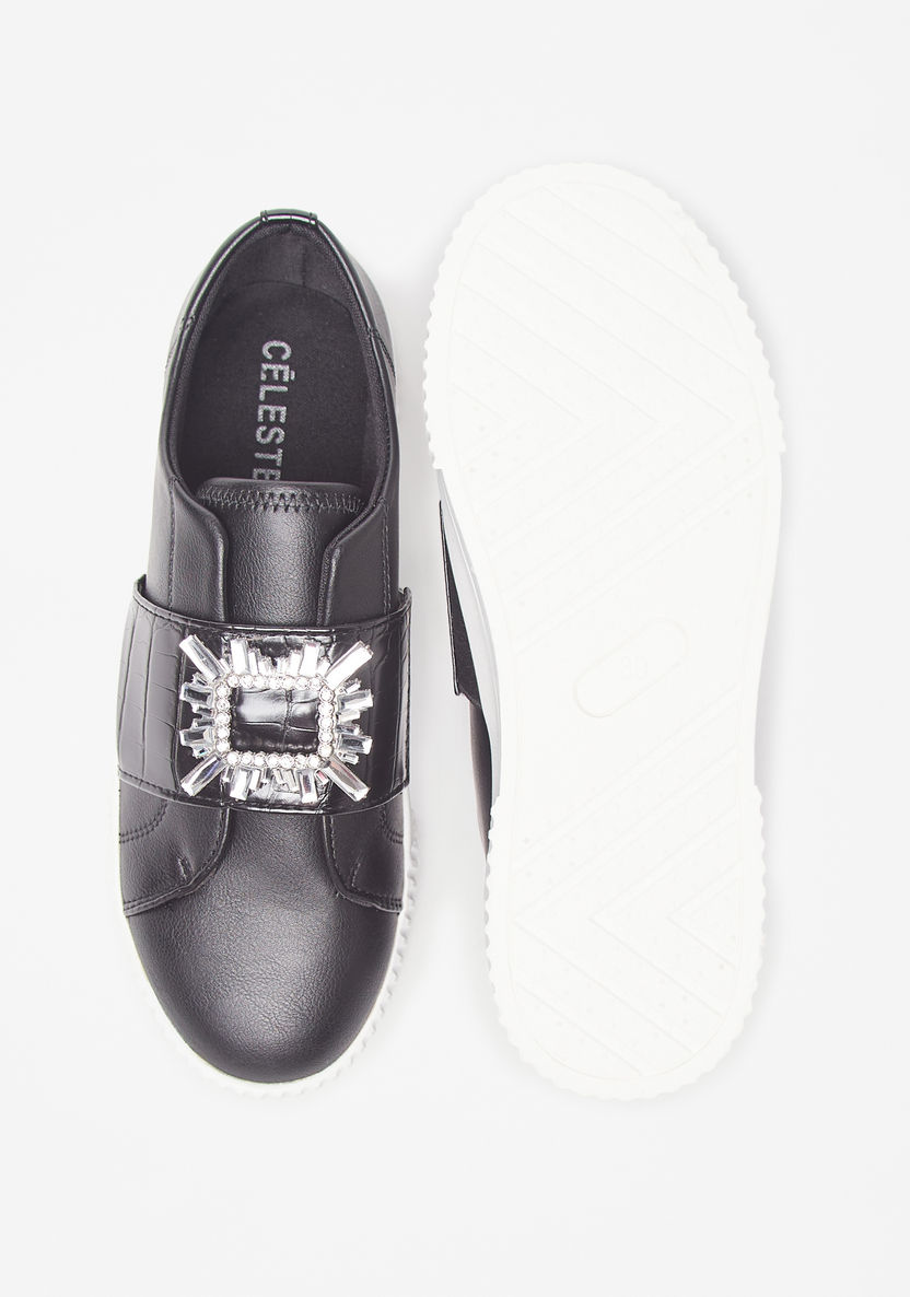 Celeste Womens' Embellished Slip-On Sneakers-Women%27s Sneakers-image-6