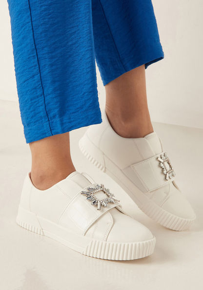 Celeste Womens' Embellished Slip-On Sneakers