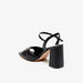 Celeste Women's Quilted Metal Accent Sandals with Block Heels and Buckle Closure-Women%27s Heel Sandals-thumbnailMobile-1