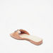 Celeste Women's Slip-On Flat Sandals with Metallic Trim-Women%27s Flat Sandals-thumbnailMobile-1