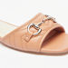 Celeste Women's Slip-On Flat Sandals with Metallic Trim-Women%27s Flat Sandals-thumbnail-4