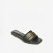 Celeste Women's Solid Slide Sandals with Metal Trim-Women%27s Flat Sandals-thumbnailMobile-0