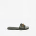 Celeste Women's Solid Slide Sandals with Metal Trim-Women%27s Flat Sandals-thumbnail-2