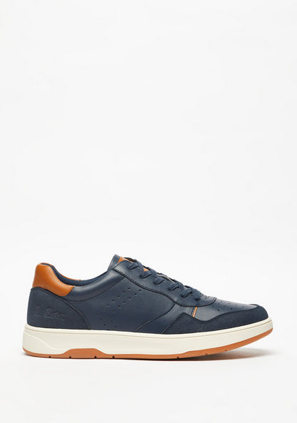 Lee Cooper Solid Sneakers with Lace-Up Closure-Men%27s Sneakers-image-0