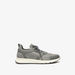 Lee Cooper Men's Textured Sneakers with Lace-Up Closure-Men%27s Sneakers-thumbnailMobile-0