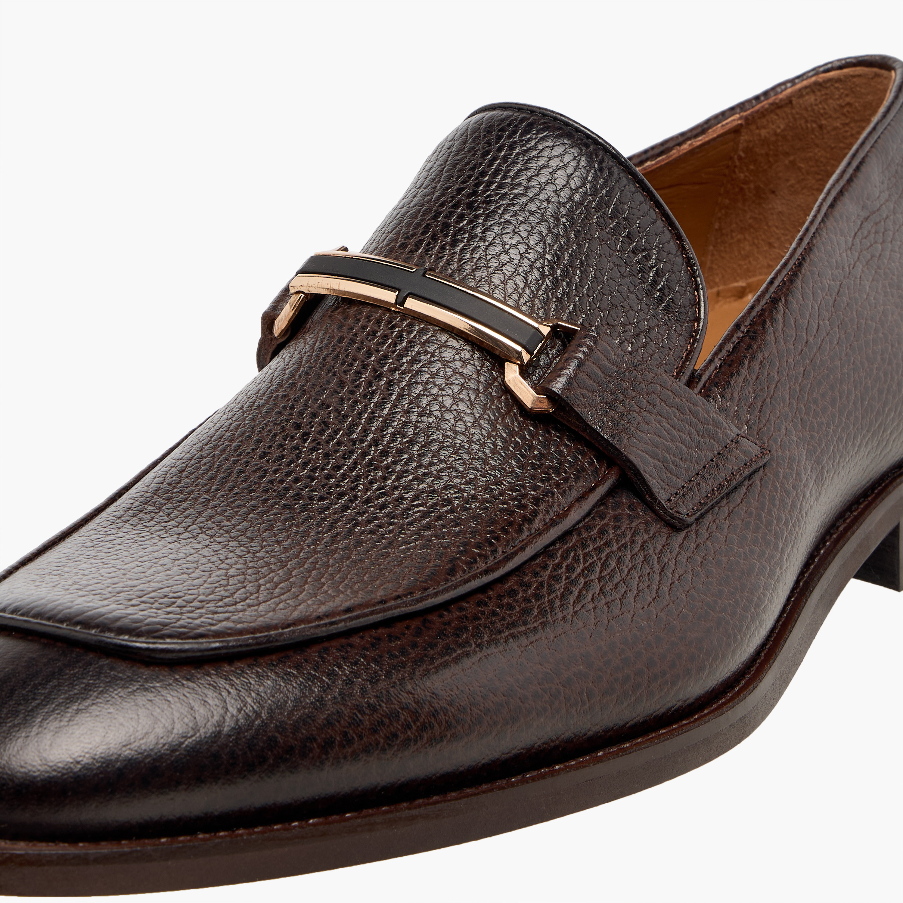 Duchini Men Metal Accent Genuine Leather Loafers-men-shoes-loafersandmoccasins-image-4