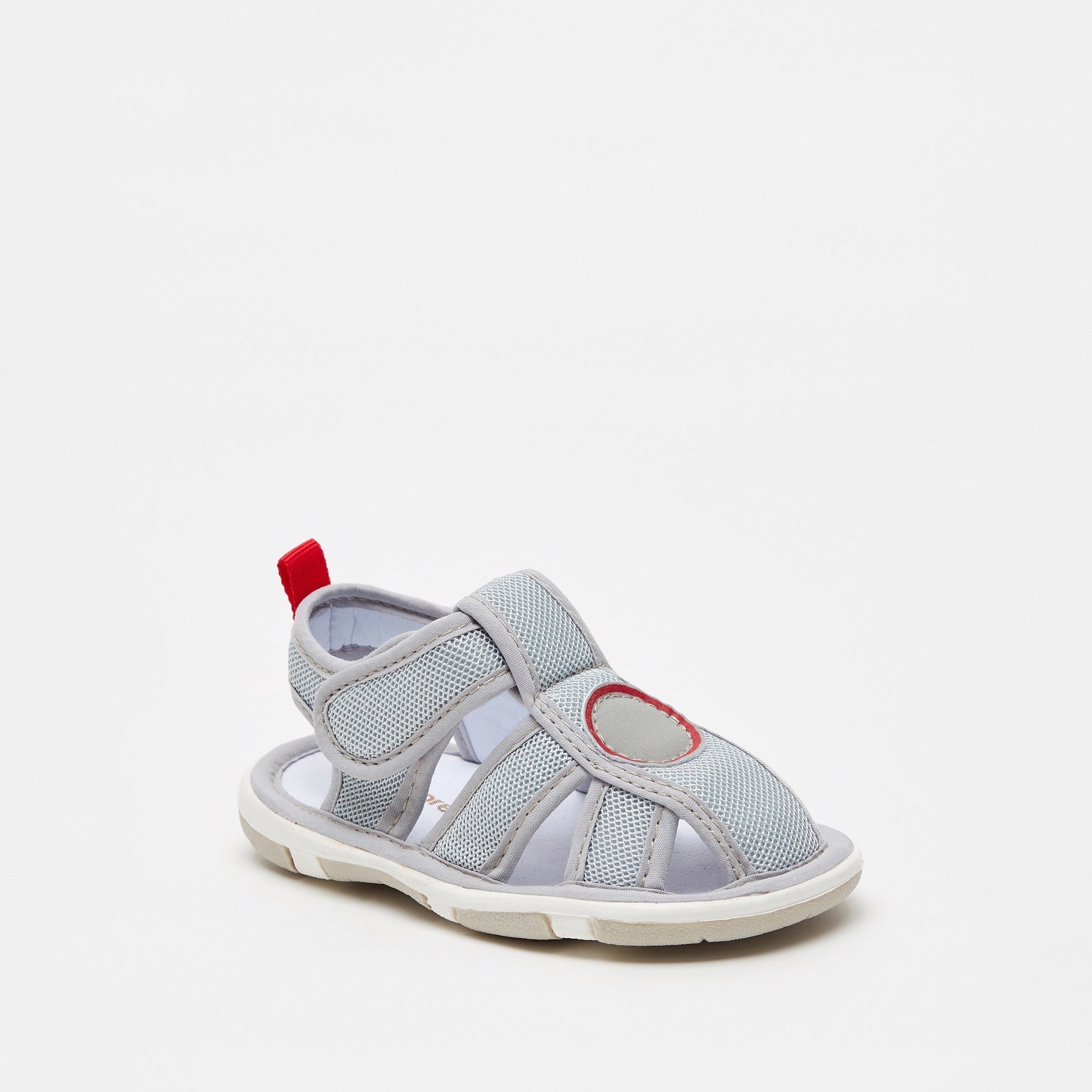 صندل بأشرطة بارز الملمس بشريط وحلقة إغلاق-boys-shoes-sandals-image-2