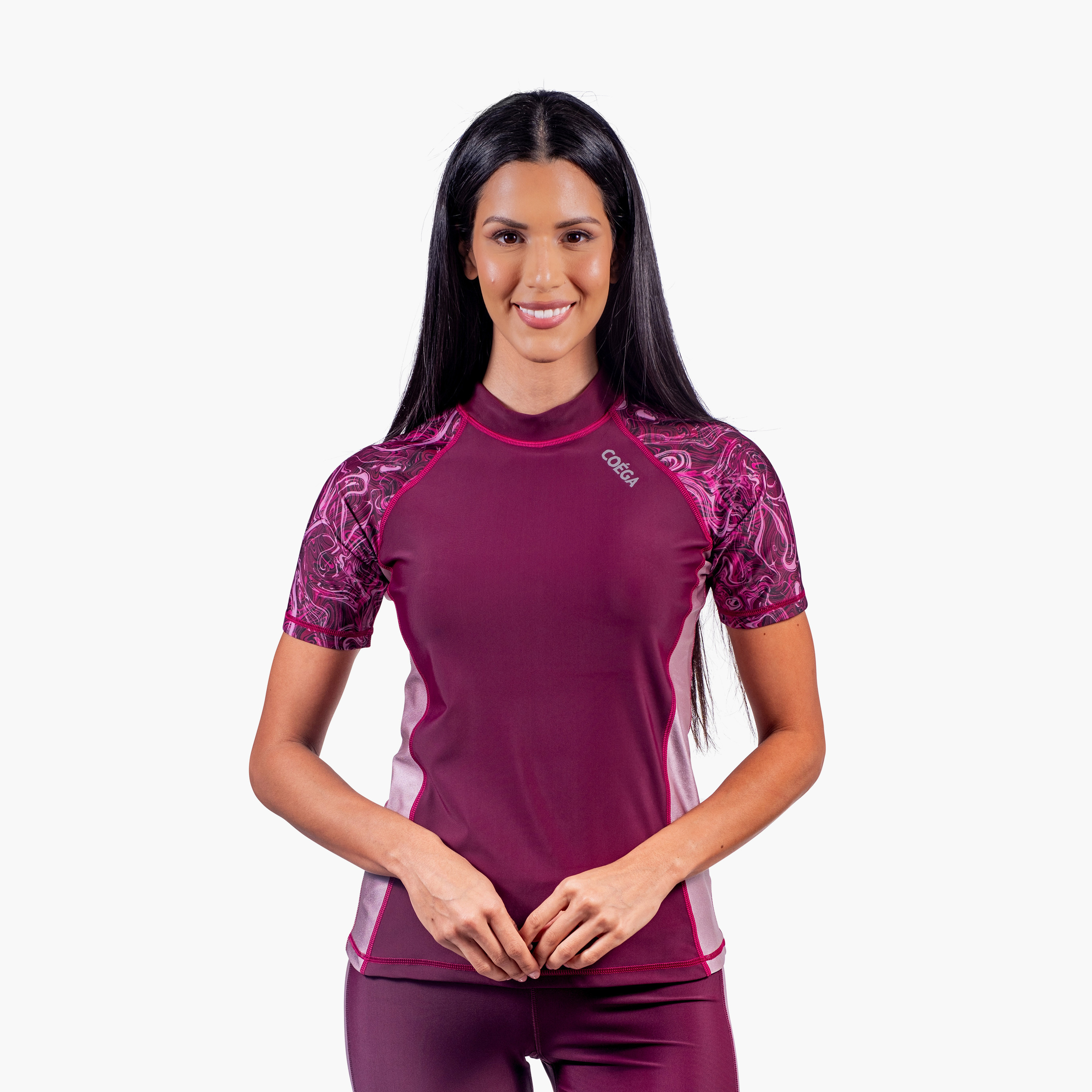 كويغا-  سترة سباحة واقية من الشمس أكمام قصيرة للنساء-women-clothing-swimandbeach-swimsuits-image-1