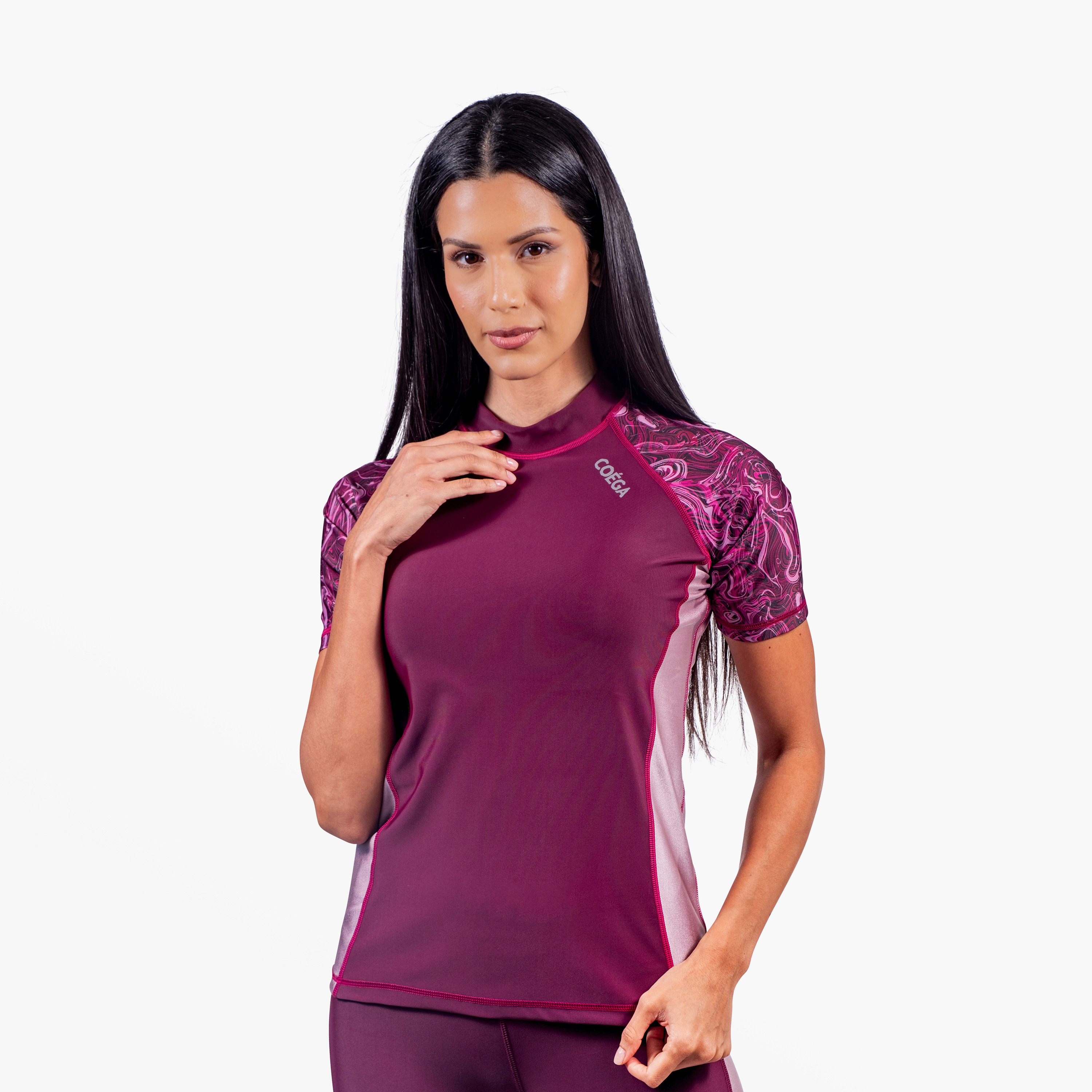 كويغا-  سترة سباحة واقية من الشمس أكمام قصيرة للنساء-women-clothing-swimandbeach-swimsuits-image-3