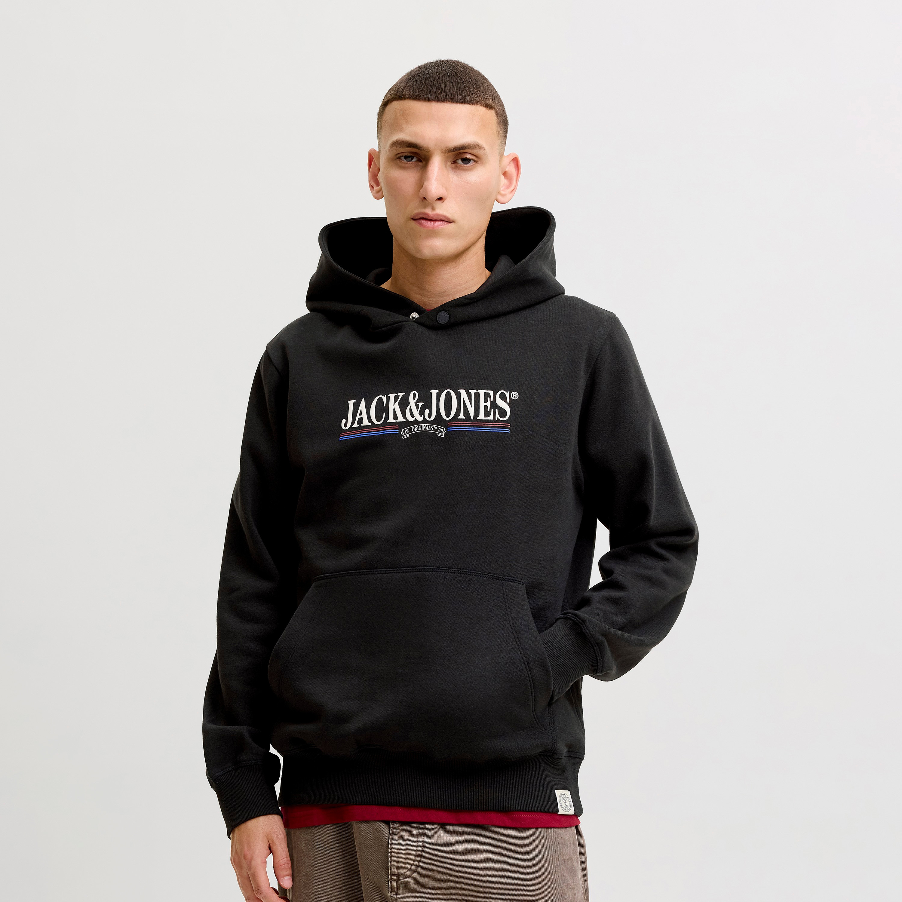 Jack & Jones Logo Printed Long Sleeves Men's Hoodie-men-winterwear-hoodiesandsweatshirts-image-1