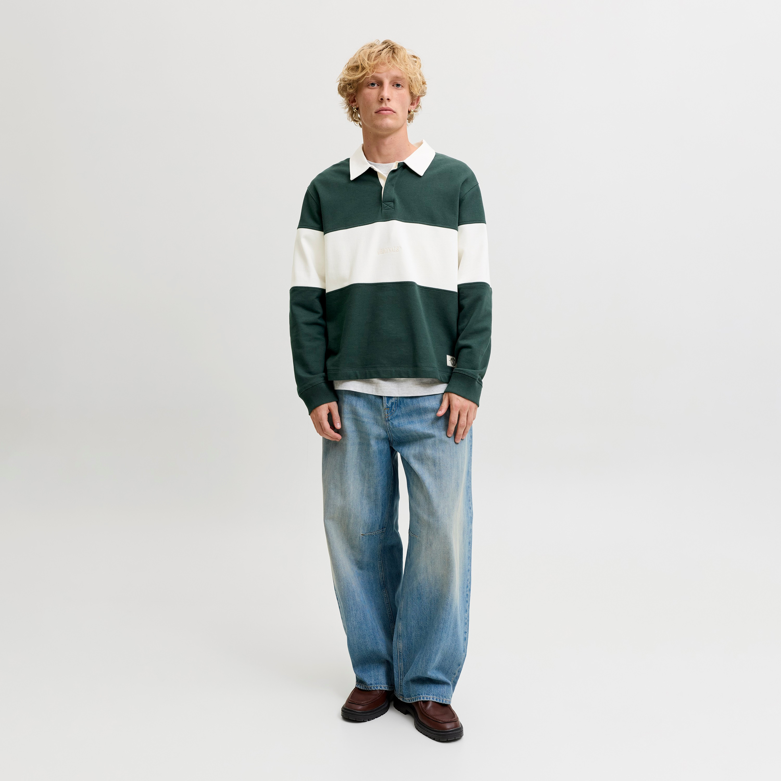 Jack & Jones Striped Collared Long Sleeves Men's Pullover-men-clothing-sweatersandpullovers-image-10