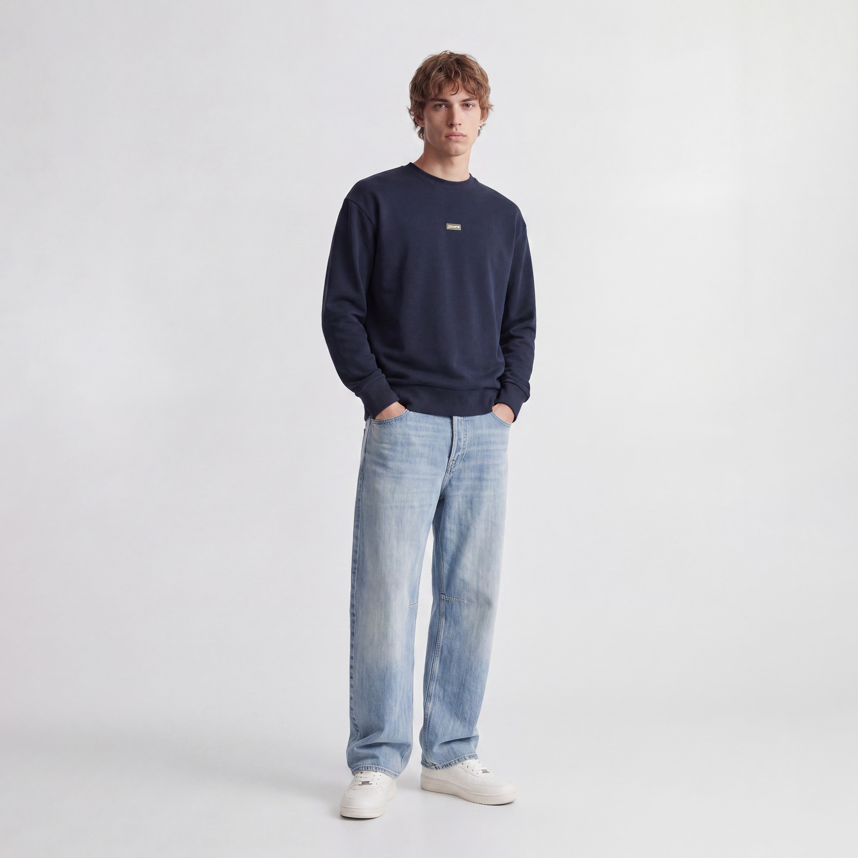Jack & Jones Plain Crew Neck Long Sleeves Men's Sweatshirt-men-winterwear-hoodiesandsweatshirts-image-10