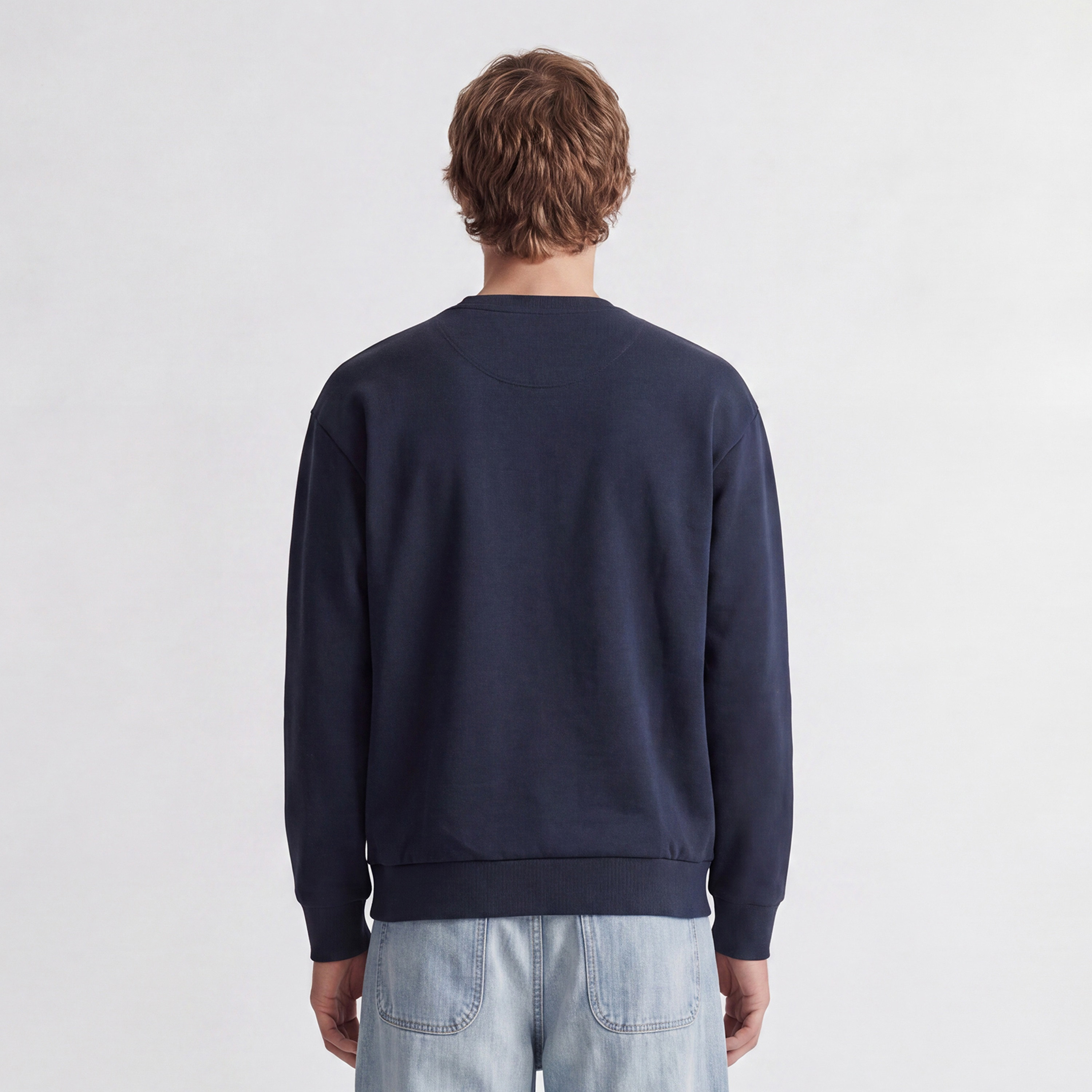 Jack & Jones Plain Crew Neck Long Sleeves Men's Sweatshirt-men-winterwear-hoodiesandsweatshirts-image-12