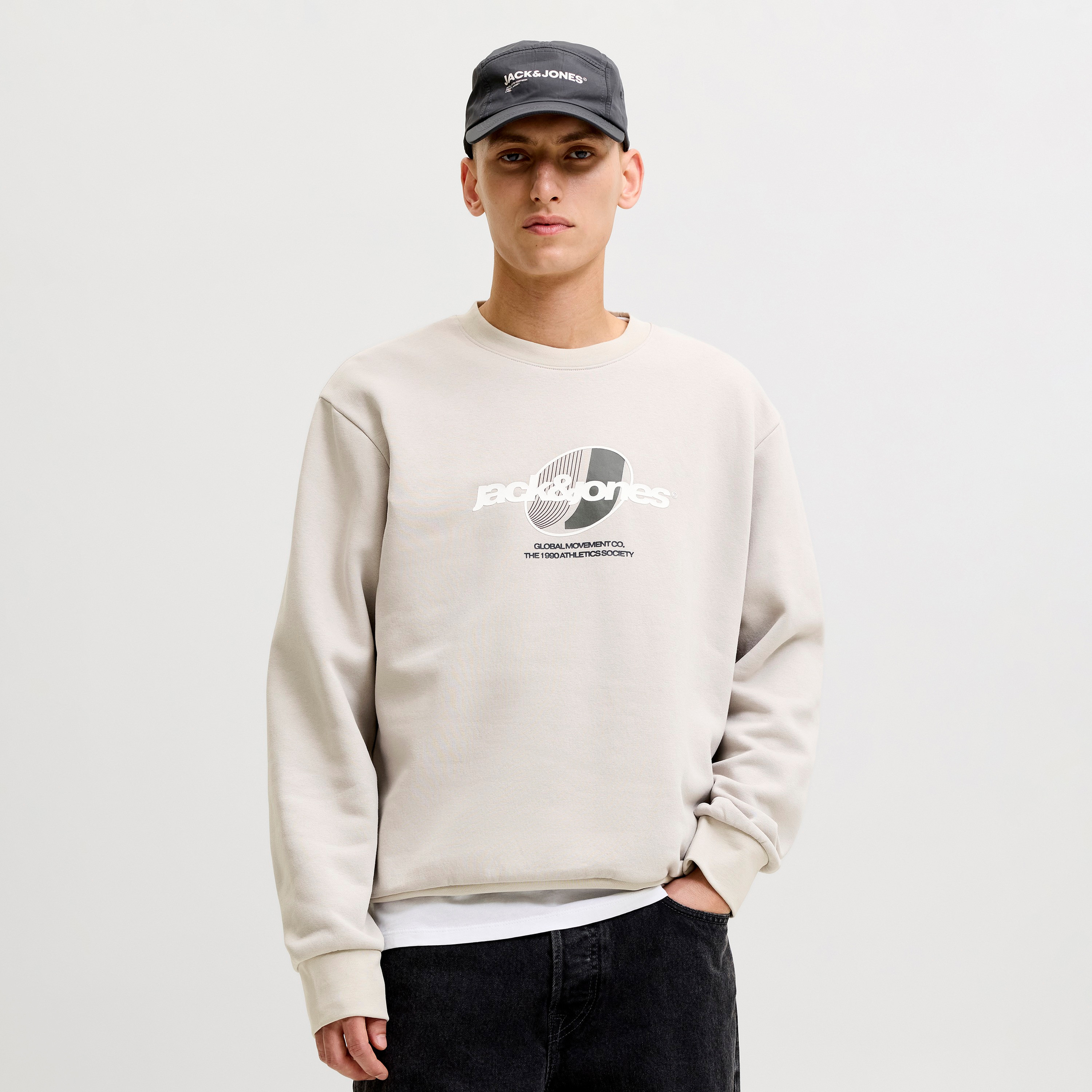 Jack & Jones Printed Crew Neck Long Sleeves Men's Sweatshirt-men-winterwear-hoodiesandsweatshirts-image-1